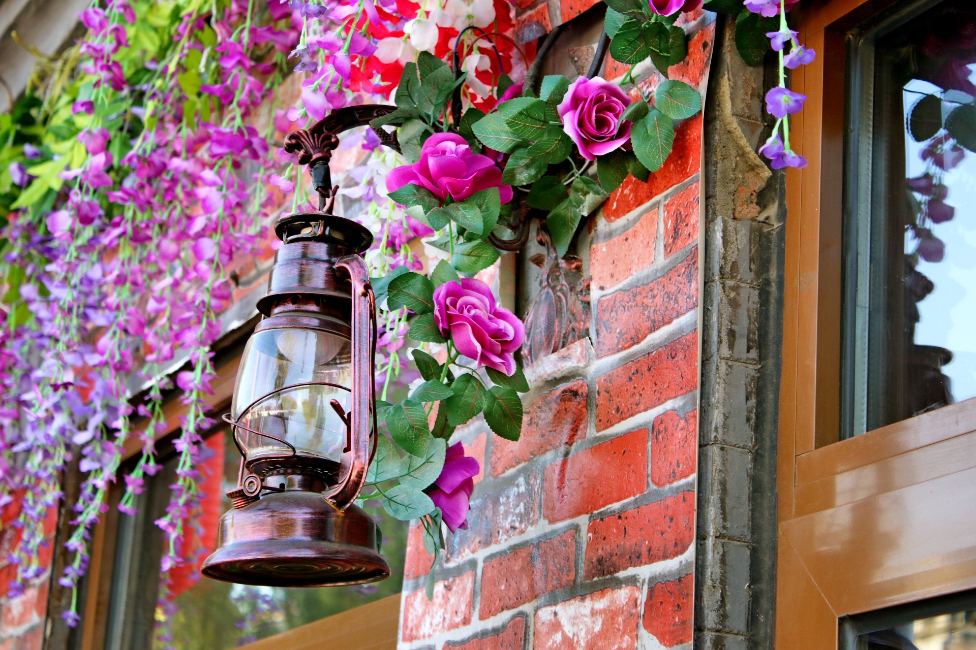 小清新 花卉 路灯