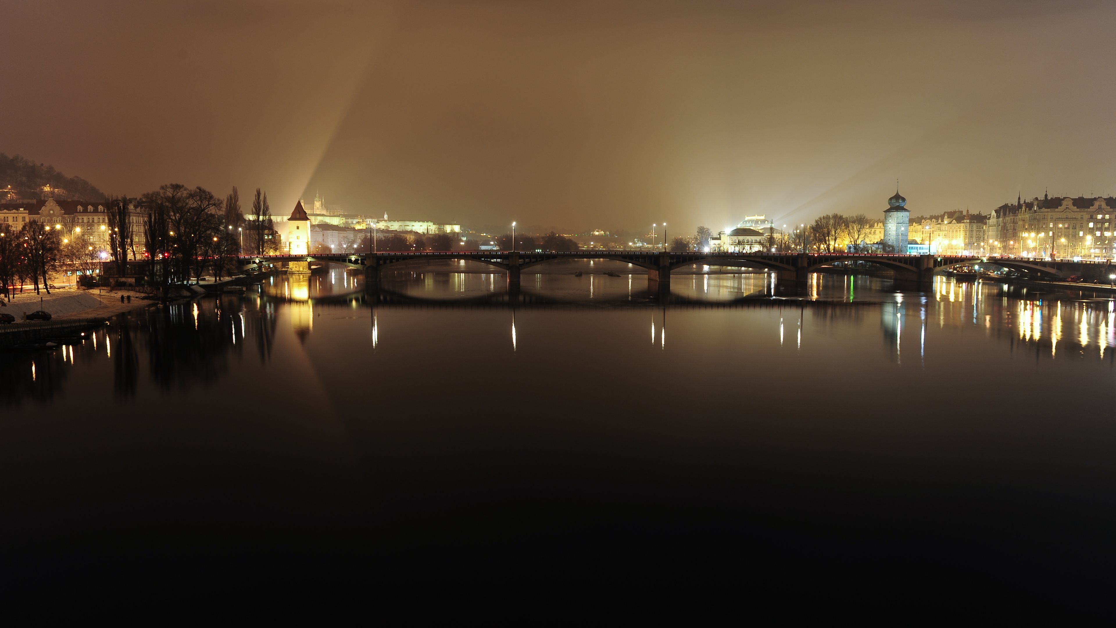 城市 建筑 灯光 夜景 桥梁