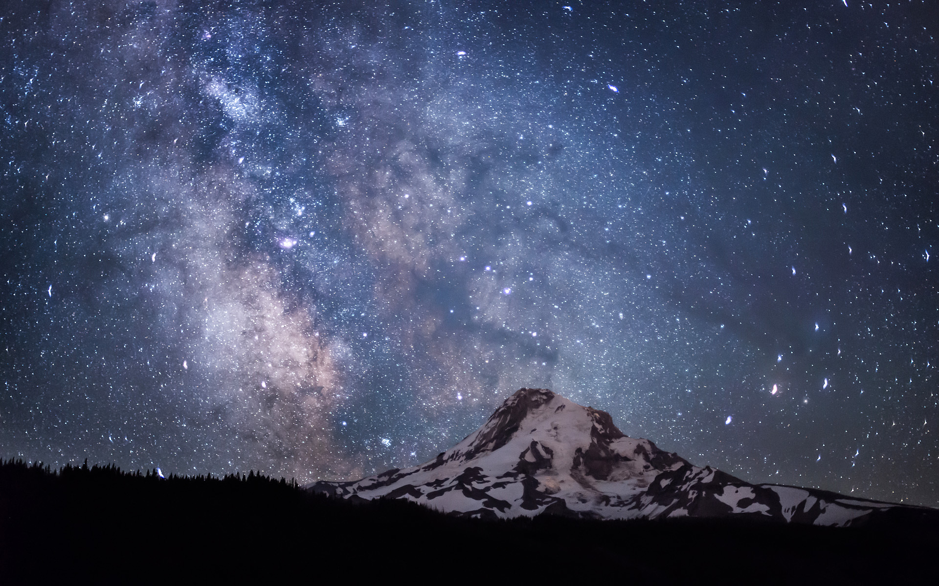 夜空 美景 星光