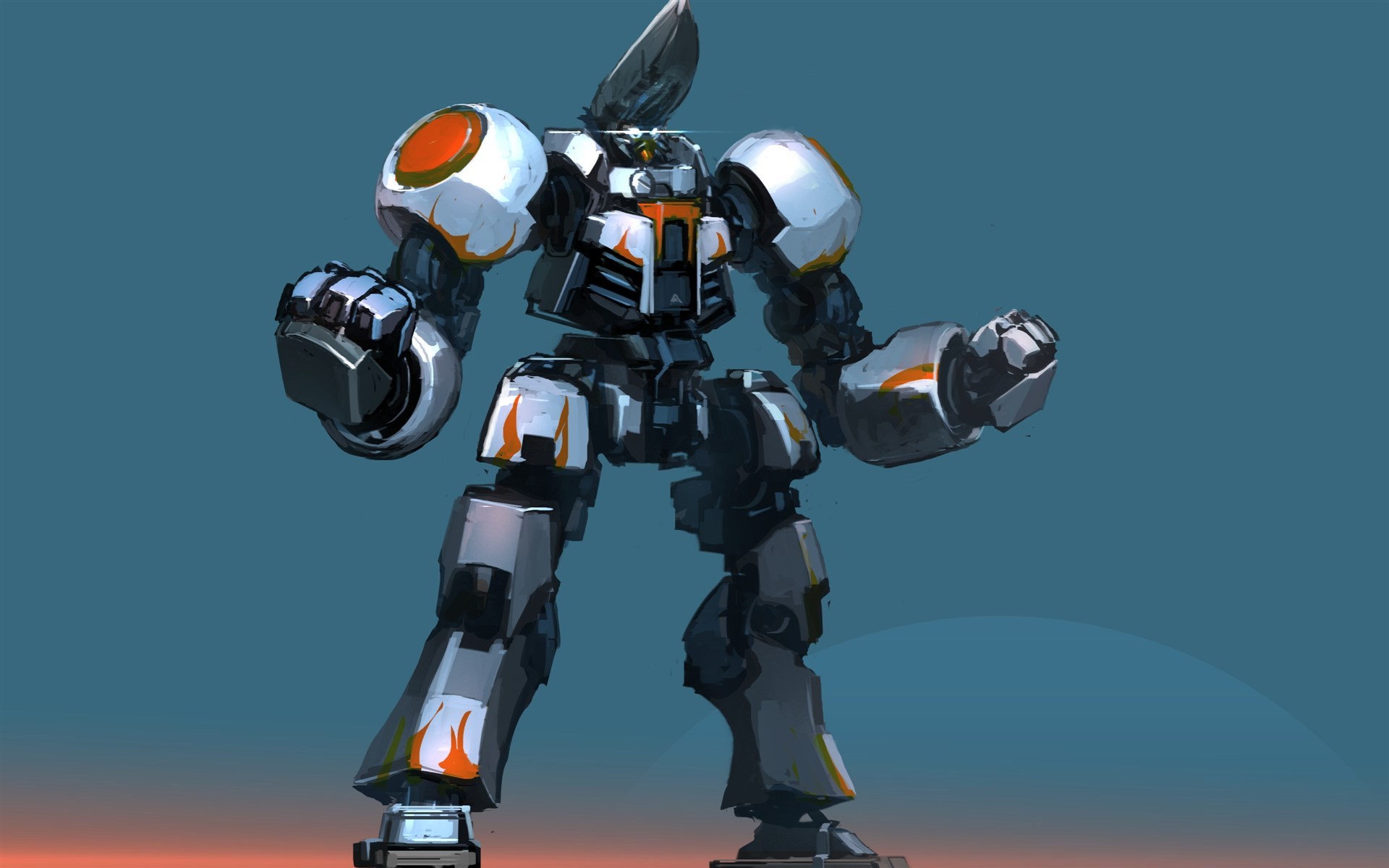 炫酷时尚 手绘 机器人