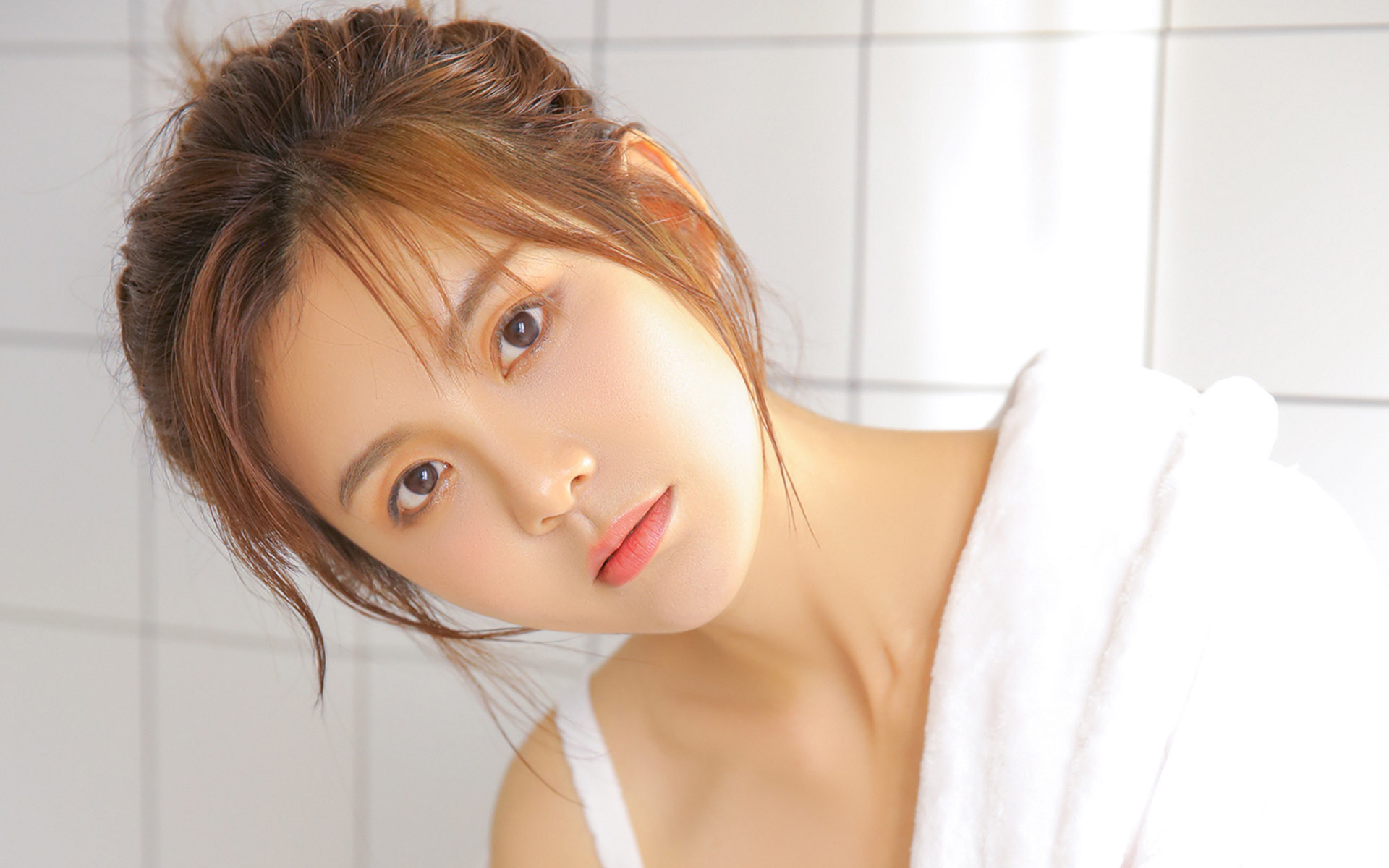 清纯  吊带美女 性感