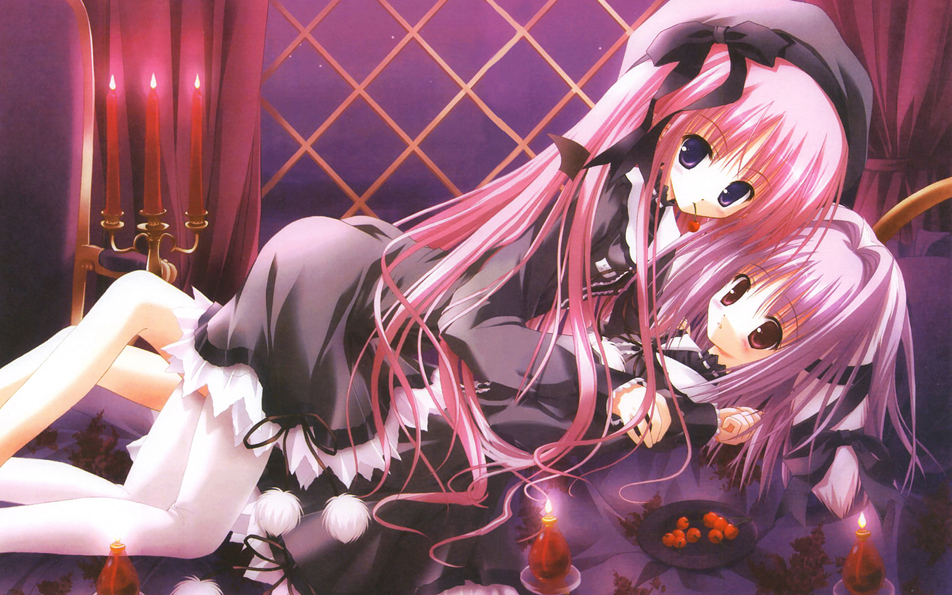 白夜茶会 萝莉 插画 漫画