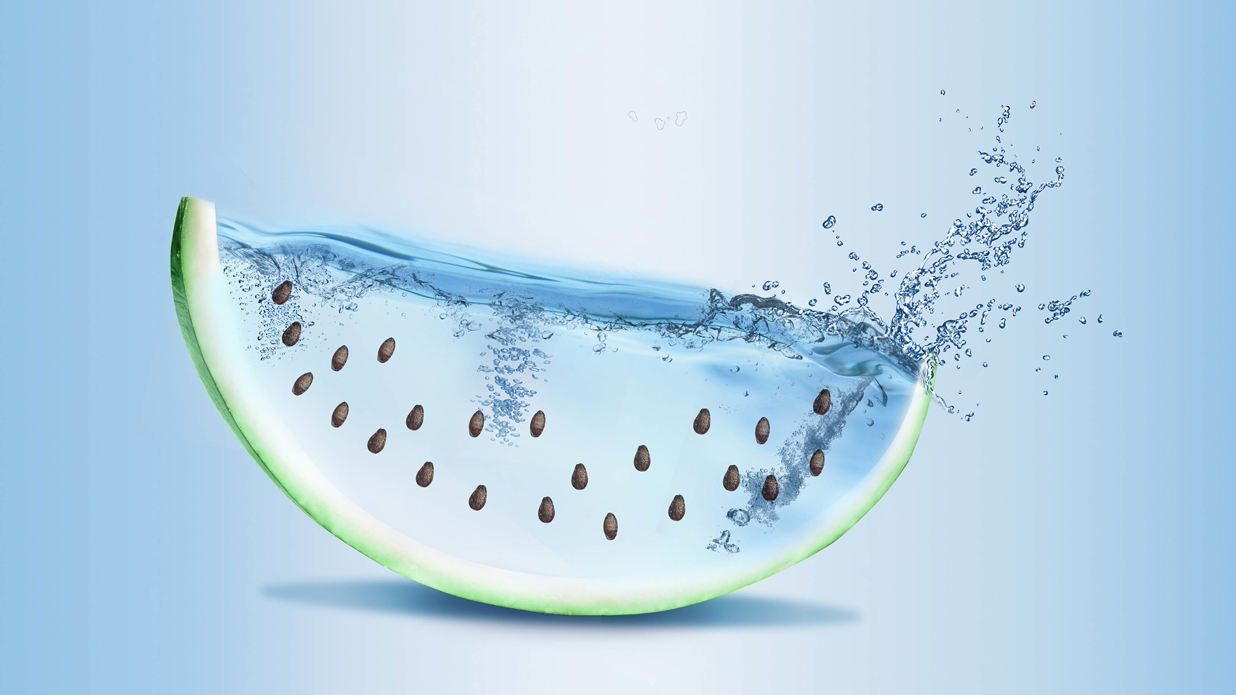 清爽的西瓜 水泡