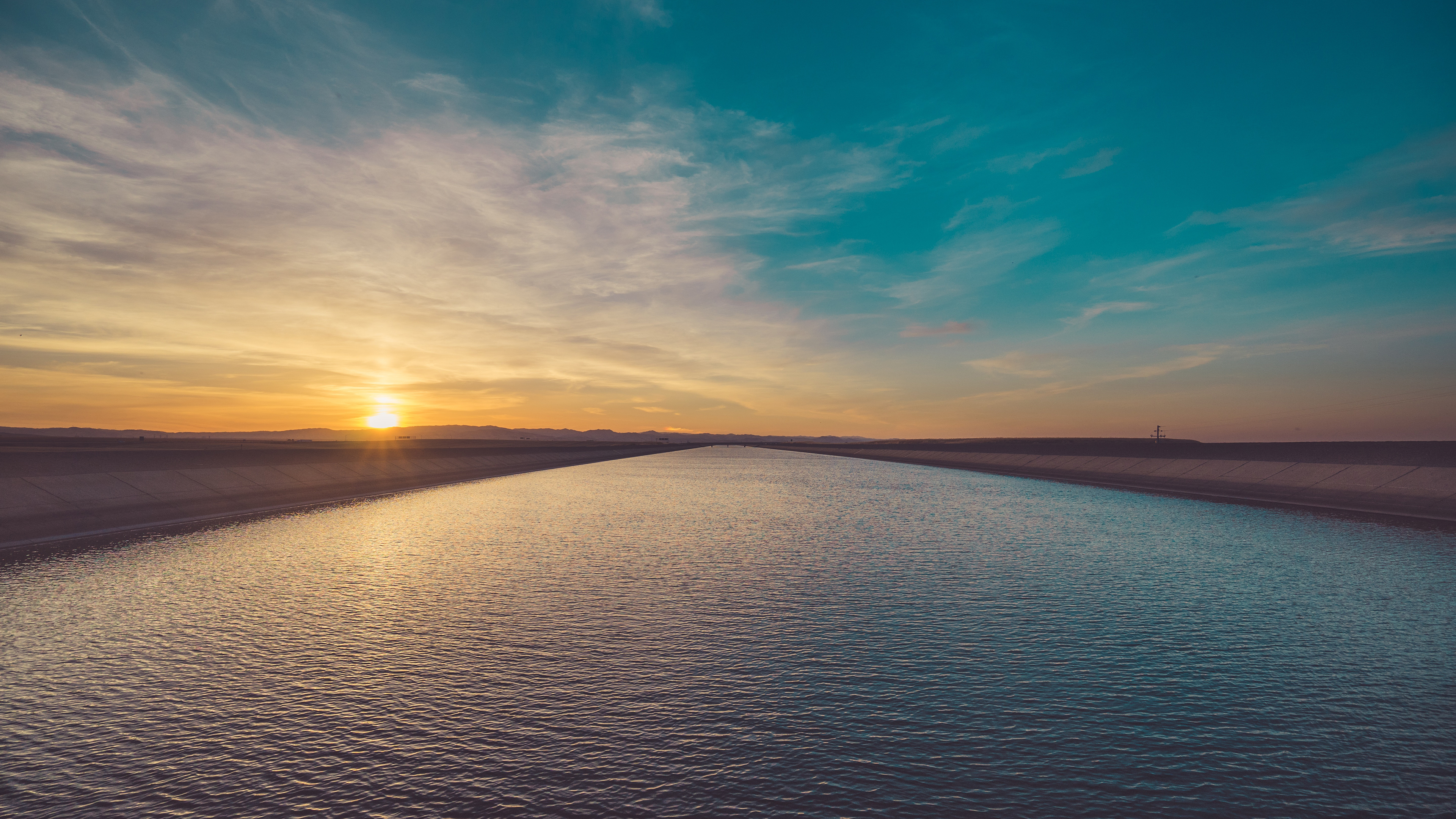 长江 大河 太阳 日出