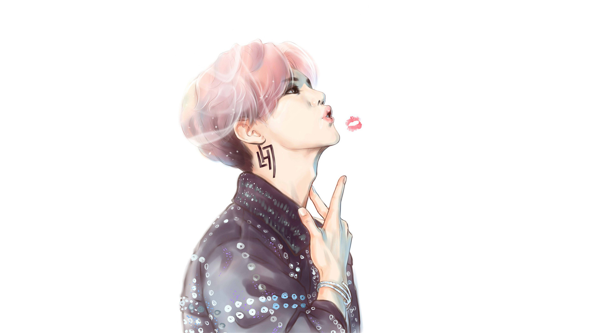 鹿晗 手绘 卡通