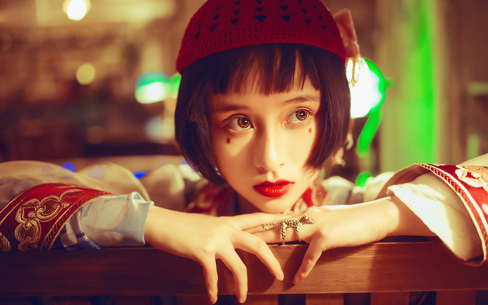 唯美cos cosplay 短发复古