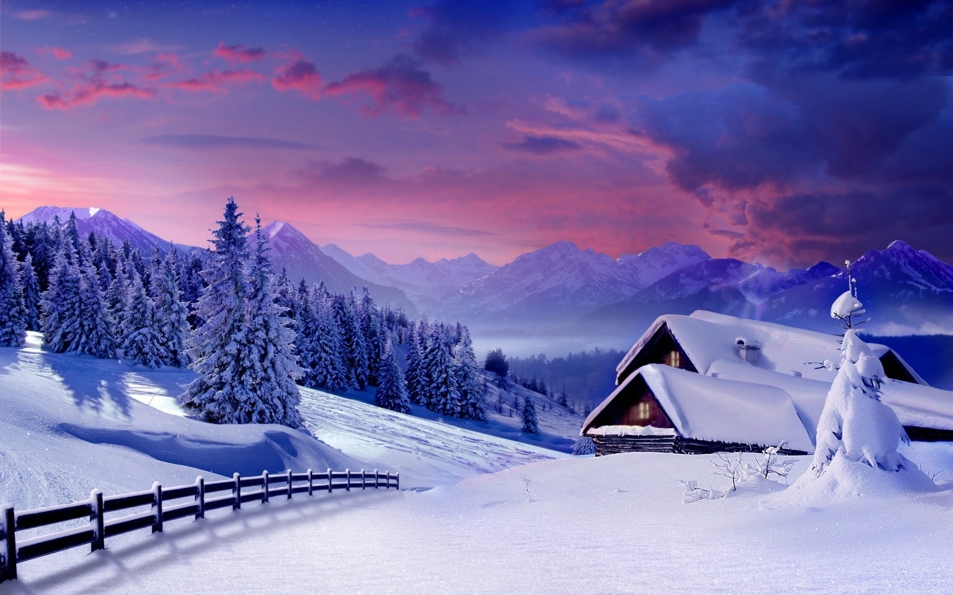 风景 冰天雪地 雪景