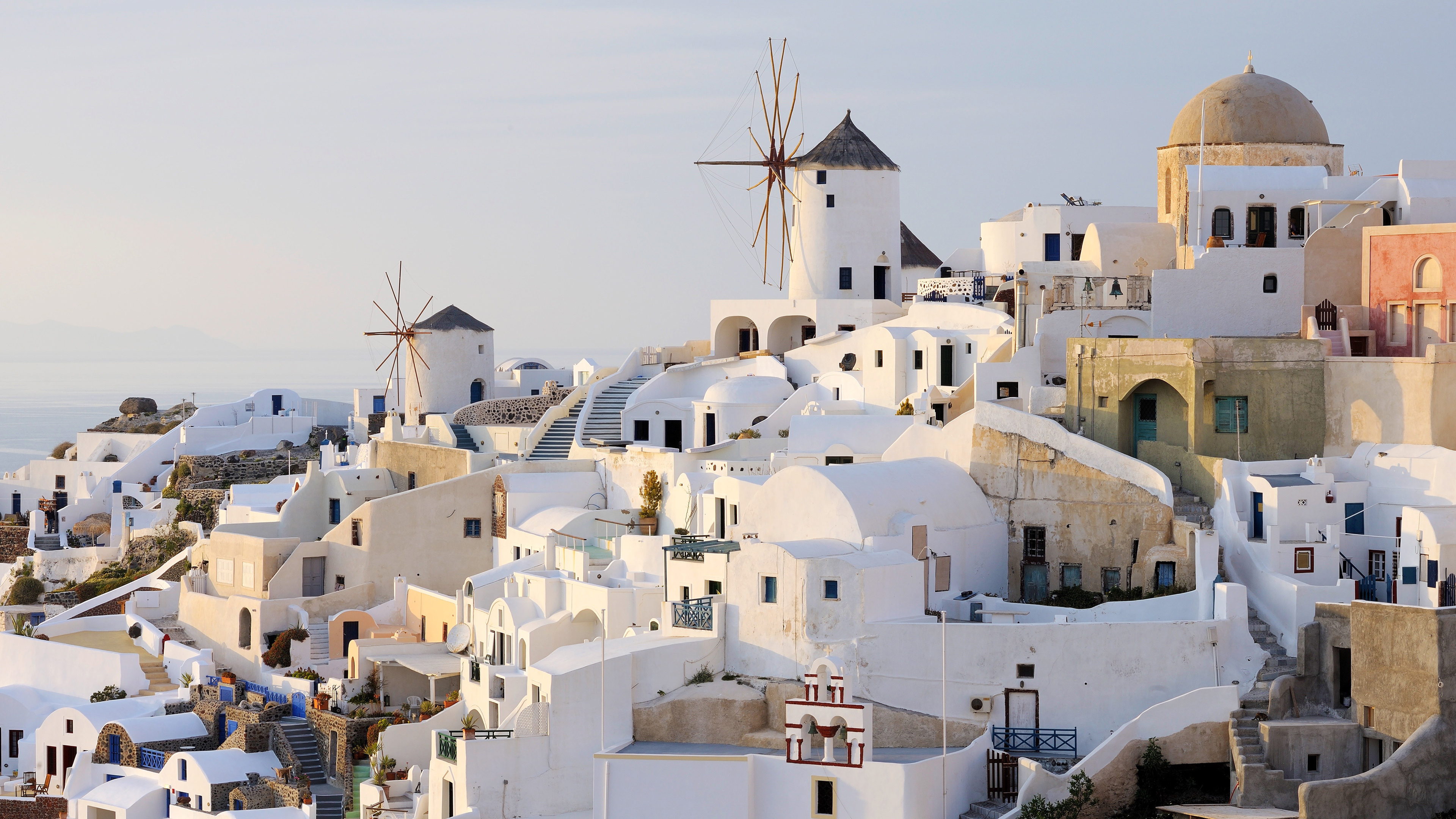 4K 风景 意大利 圣托里尼