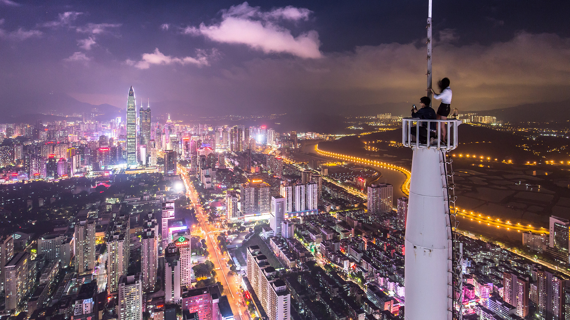 城市夜景 香港   城市夜景