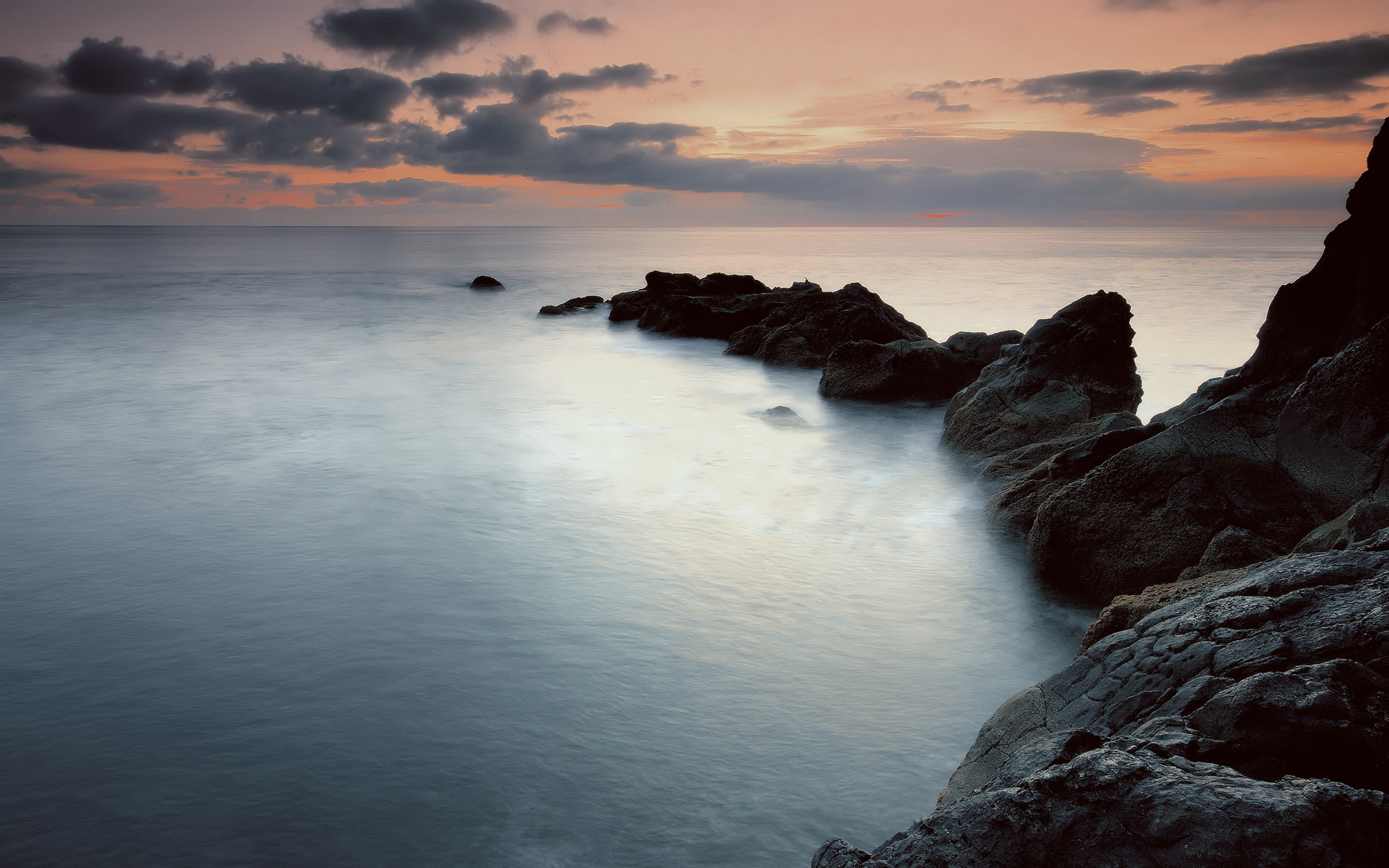 风景 海洋天堂 礁石 大海 夕阳