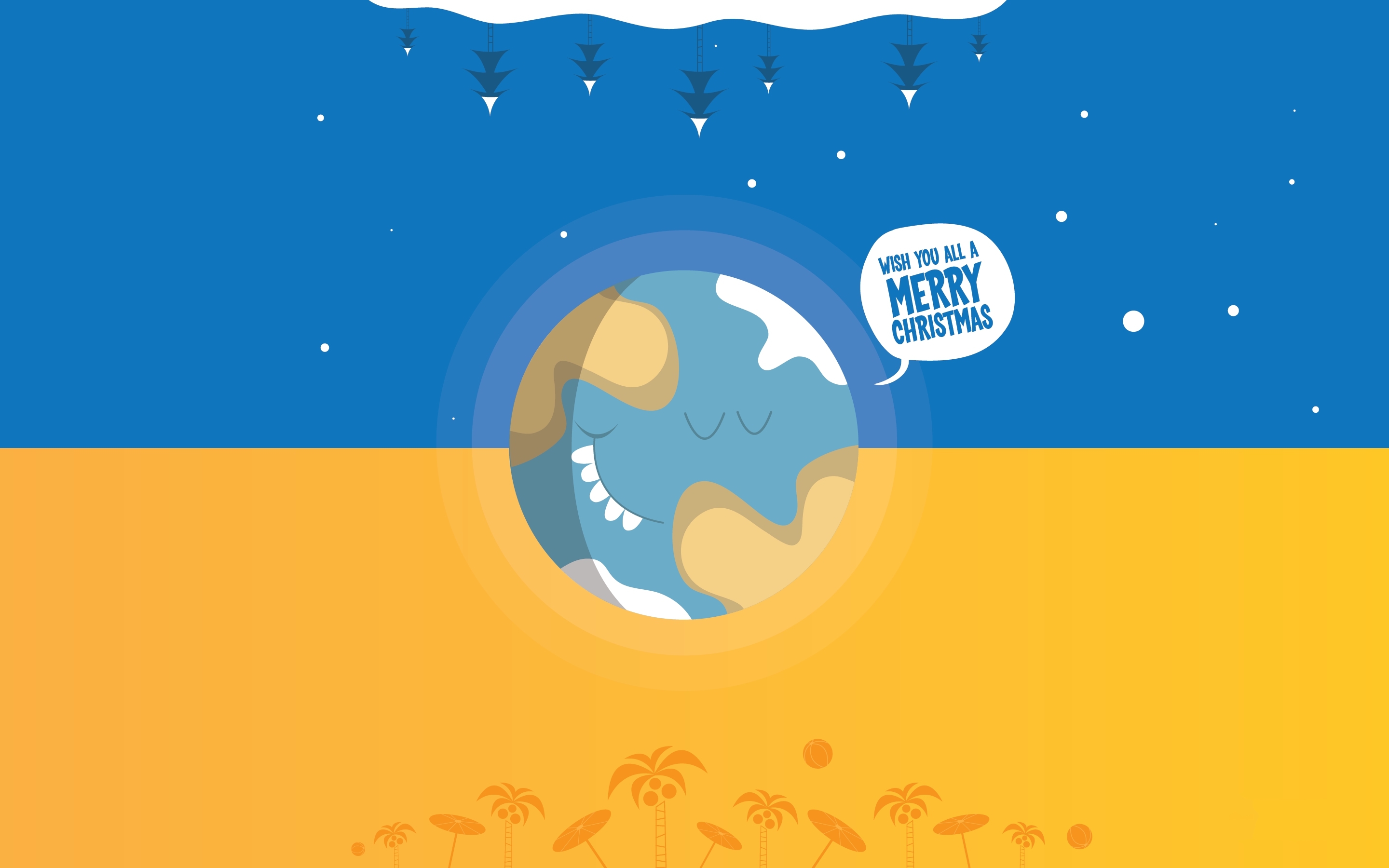 圣诞节 地球 卡通