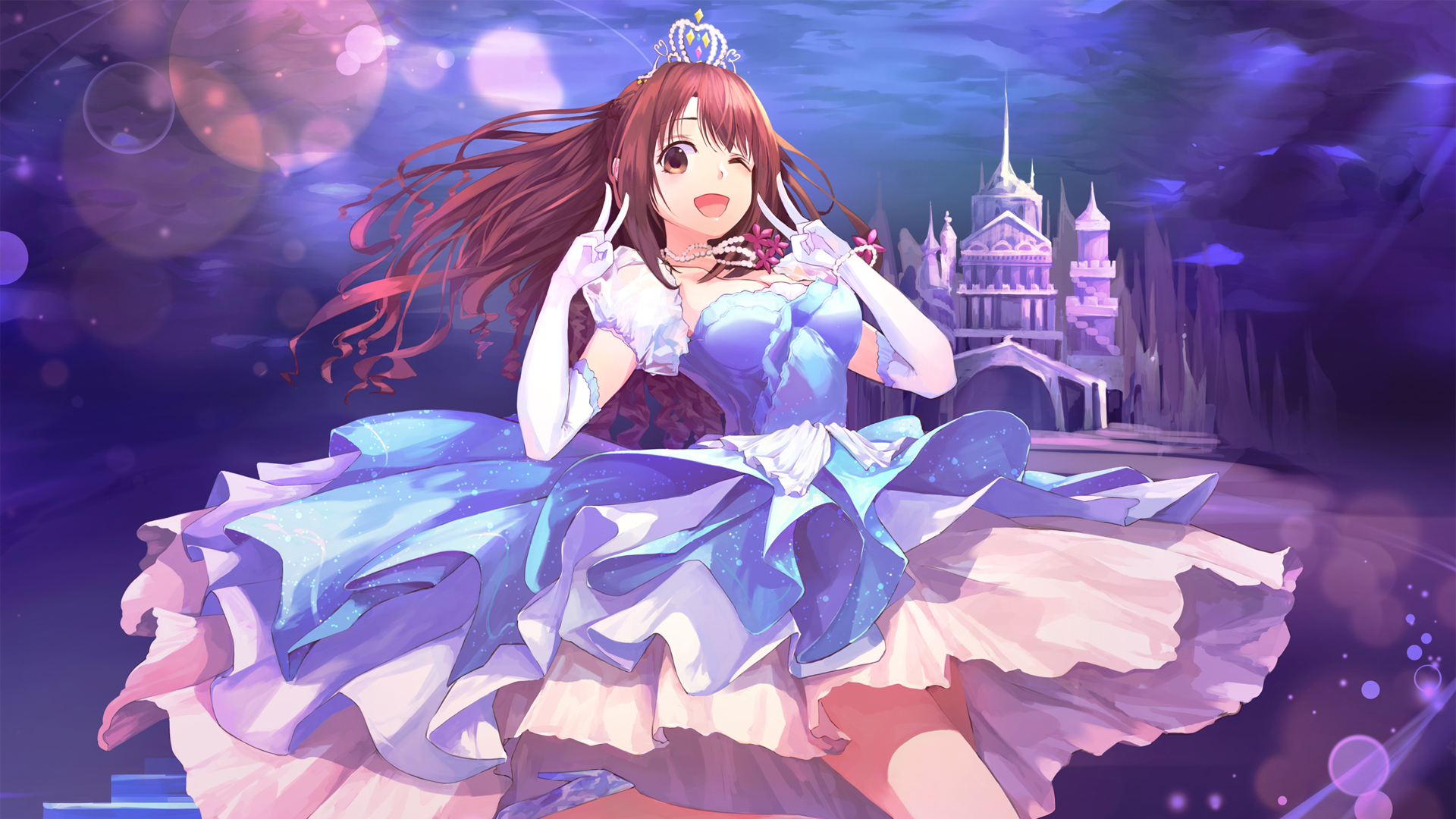 动漫  城堡 公主 高跟鞋  美女  可爱