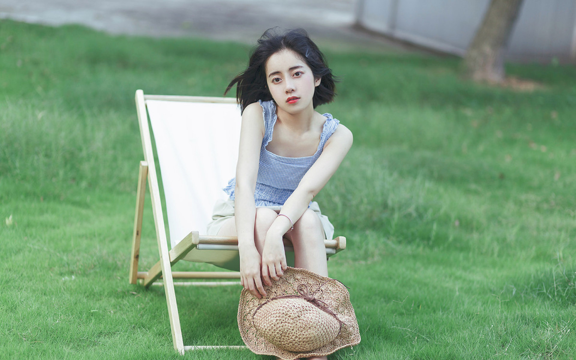 清纯  清新日系  短发  户外  文艺