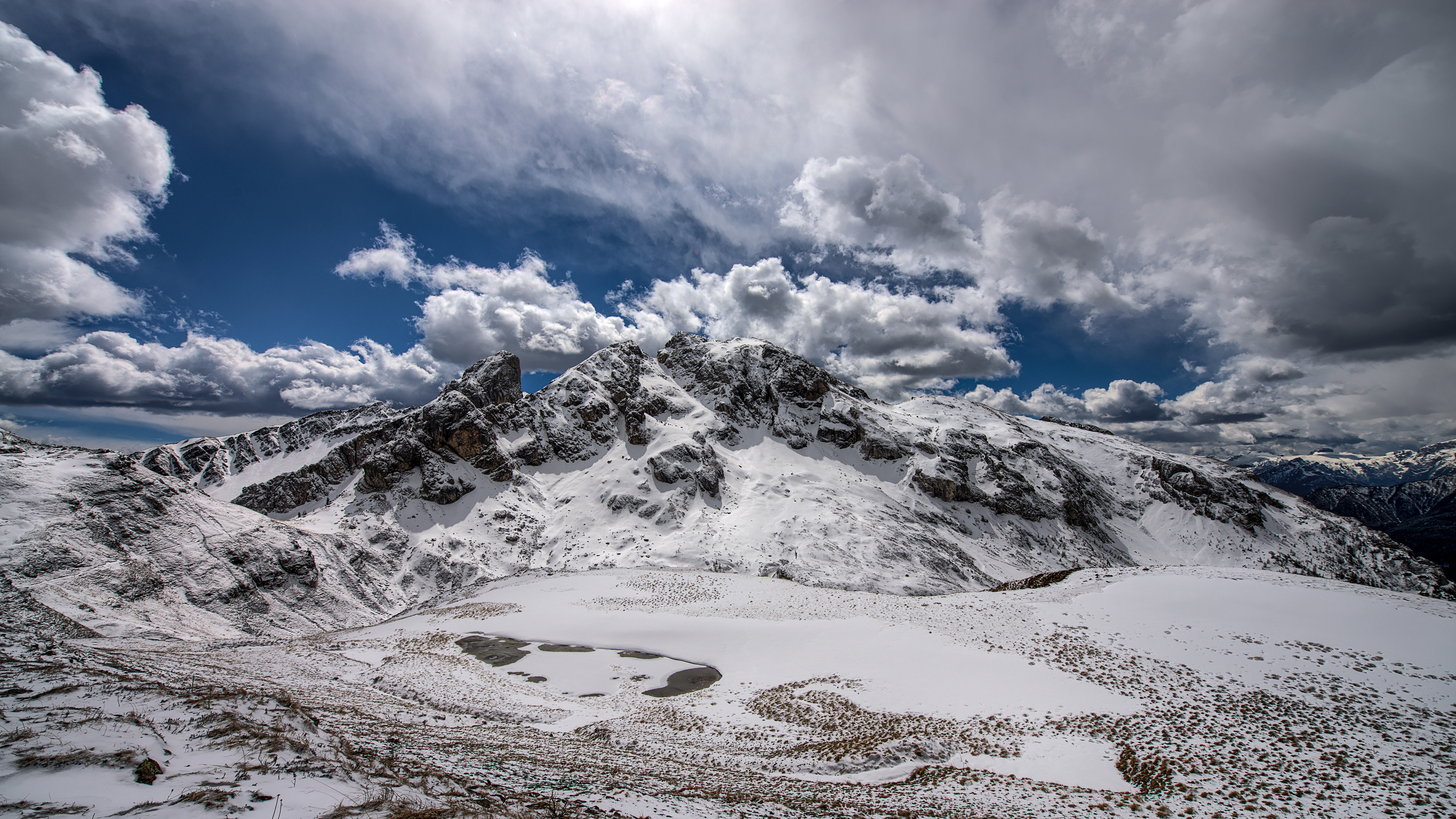 4K 风景 雪山 山峰