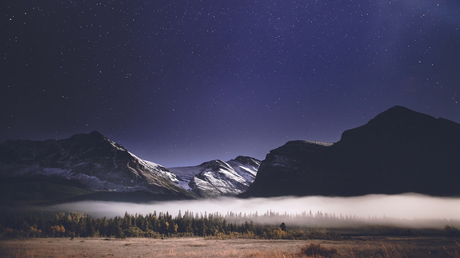 风景 自然风光 山峰 山脉 星空