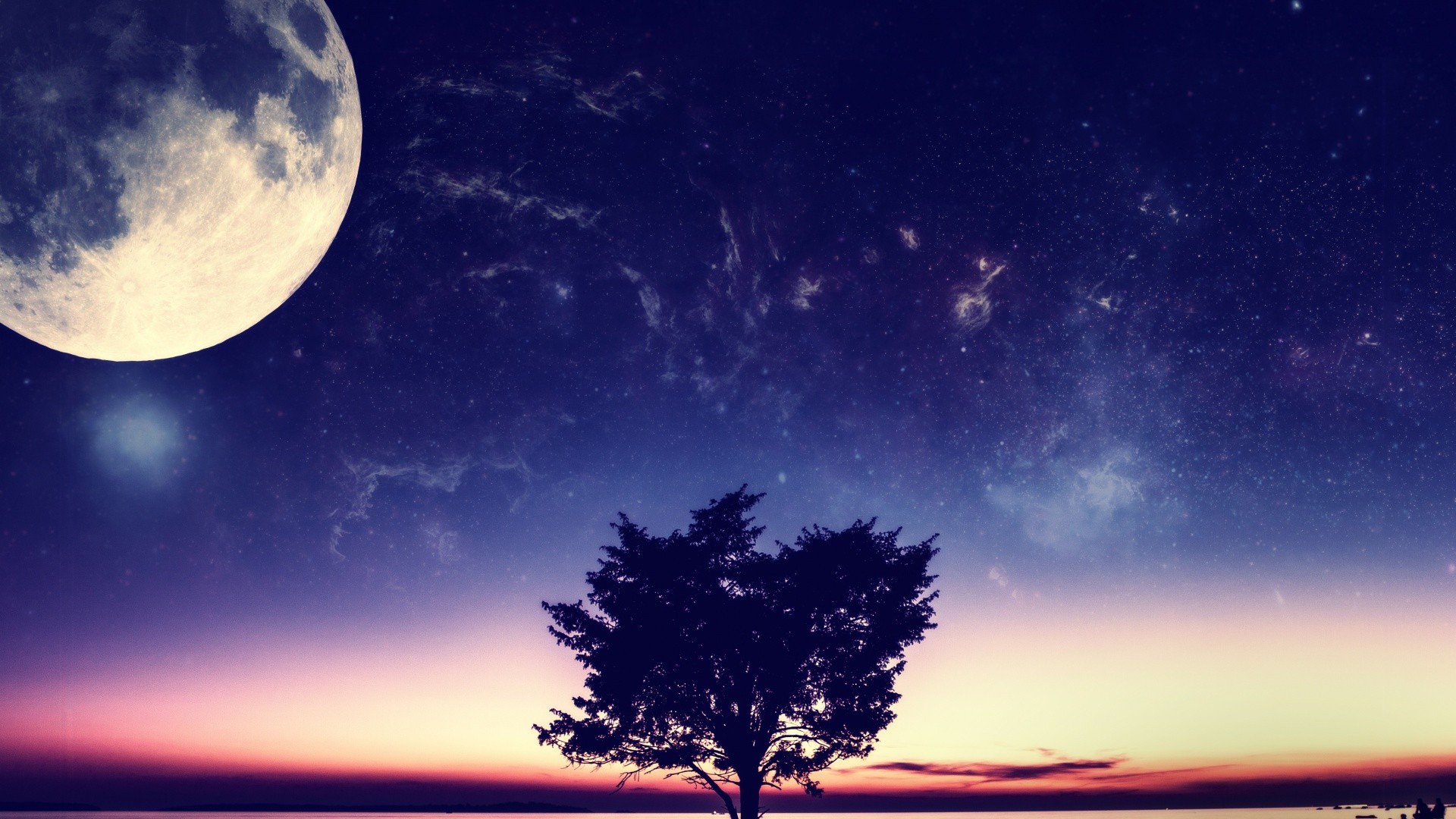 风景 夜景 星空