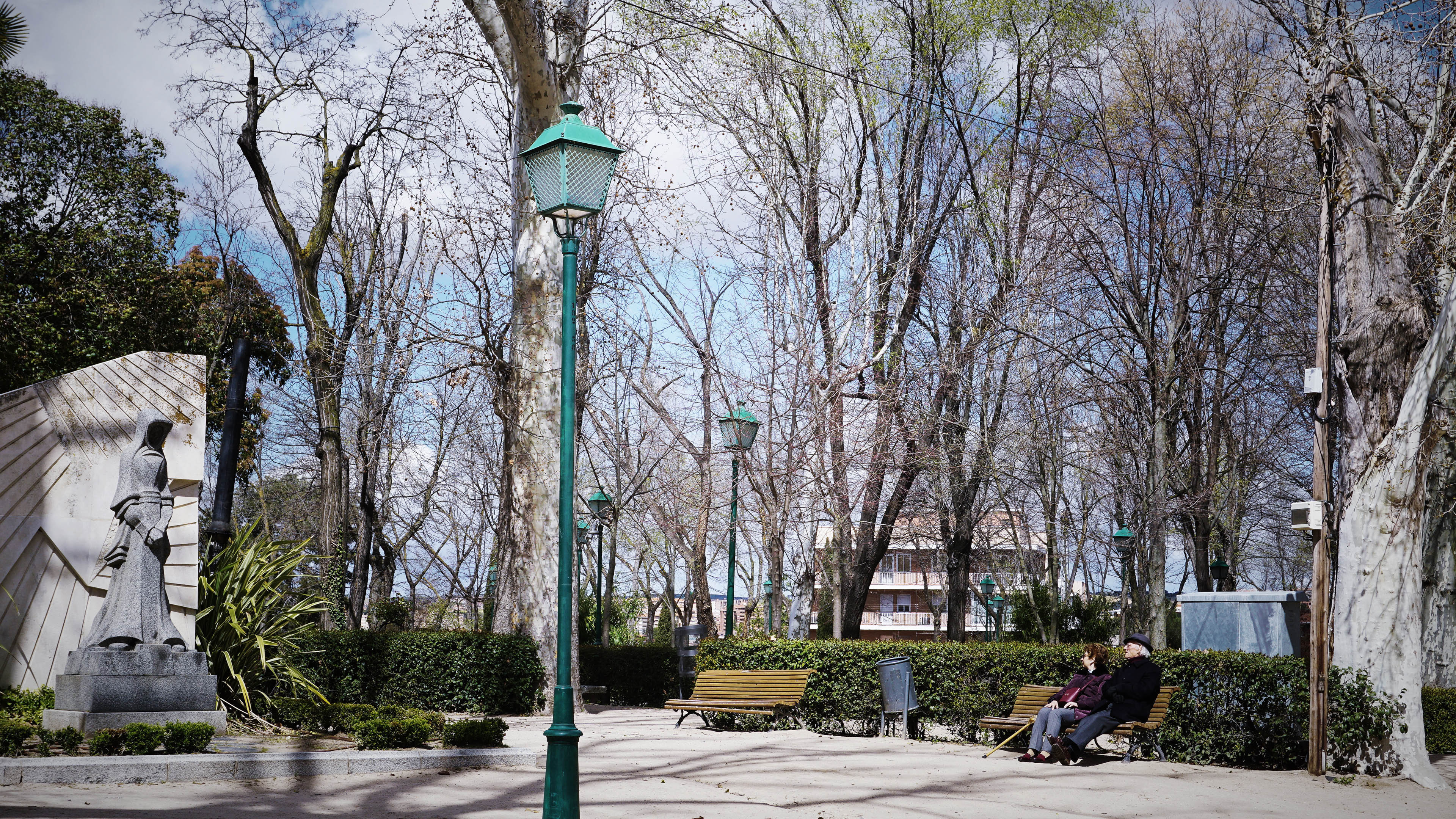 4K 风景 西班牙 托莱多古城外的公园