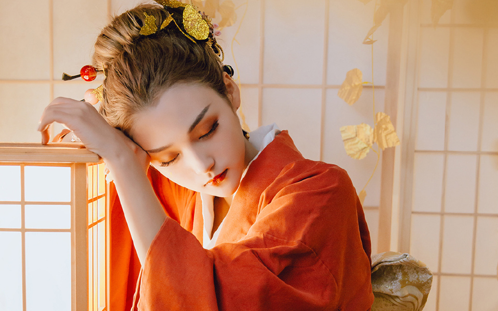 美女 性感 和服