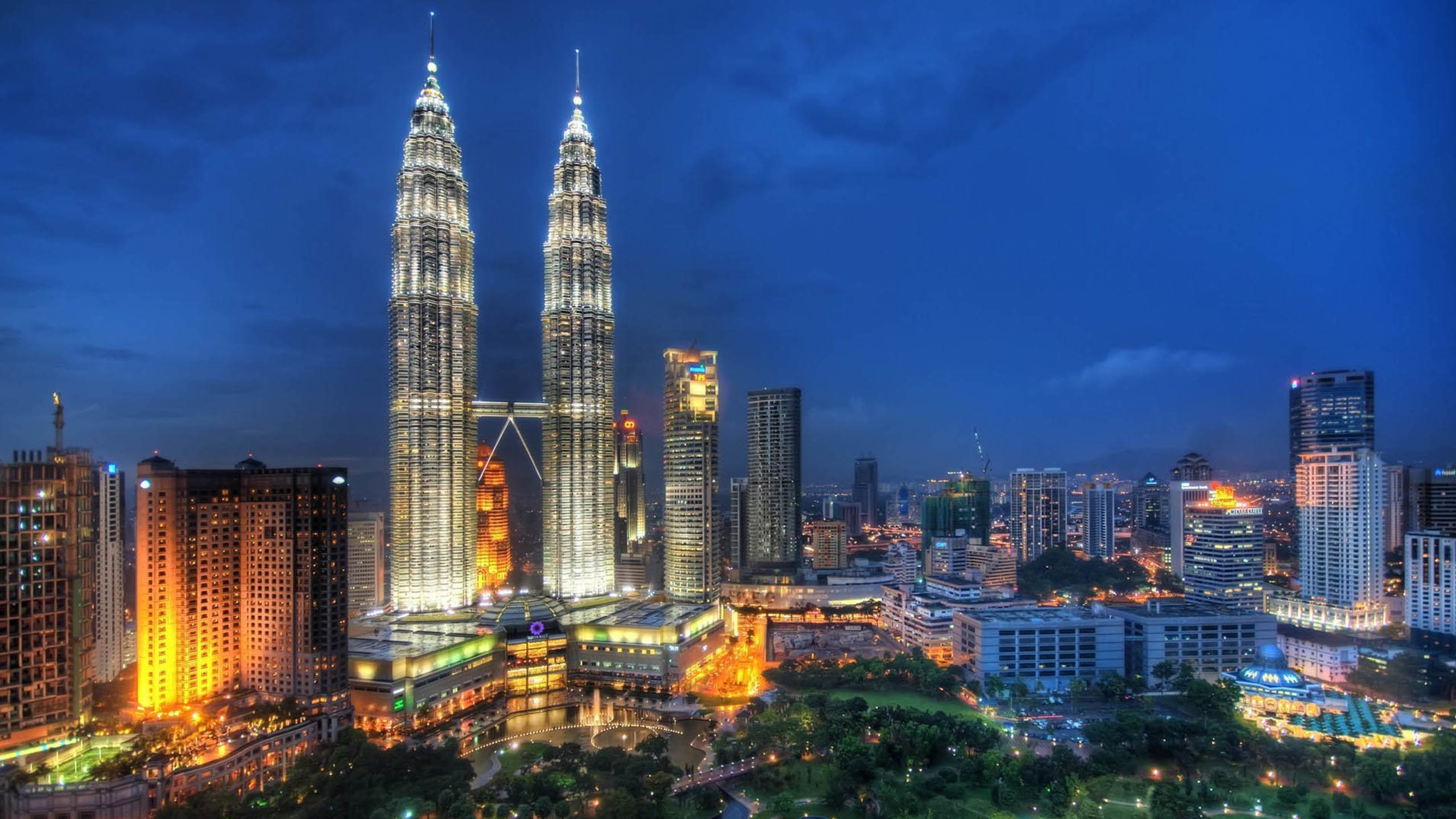 城市夜景 马来西亚 夜景