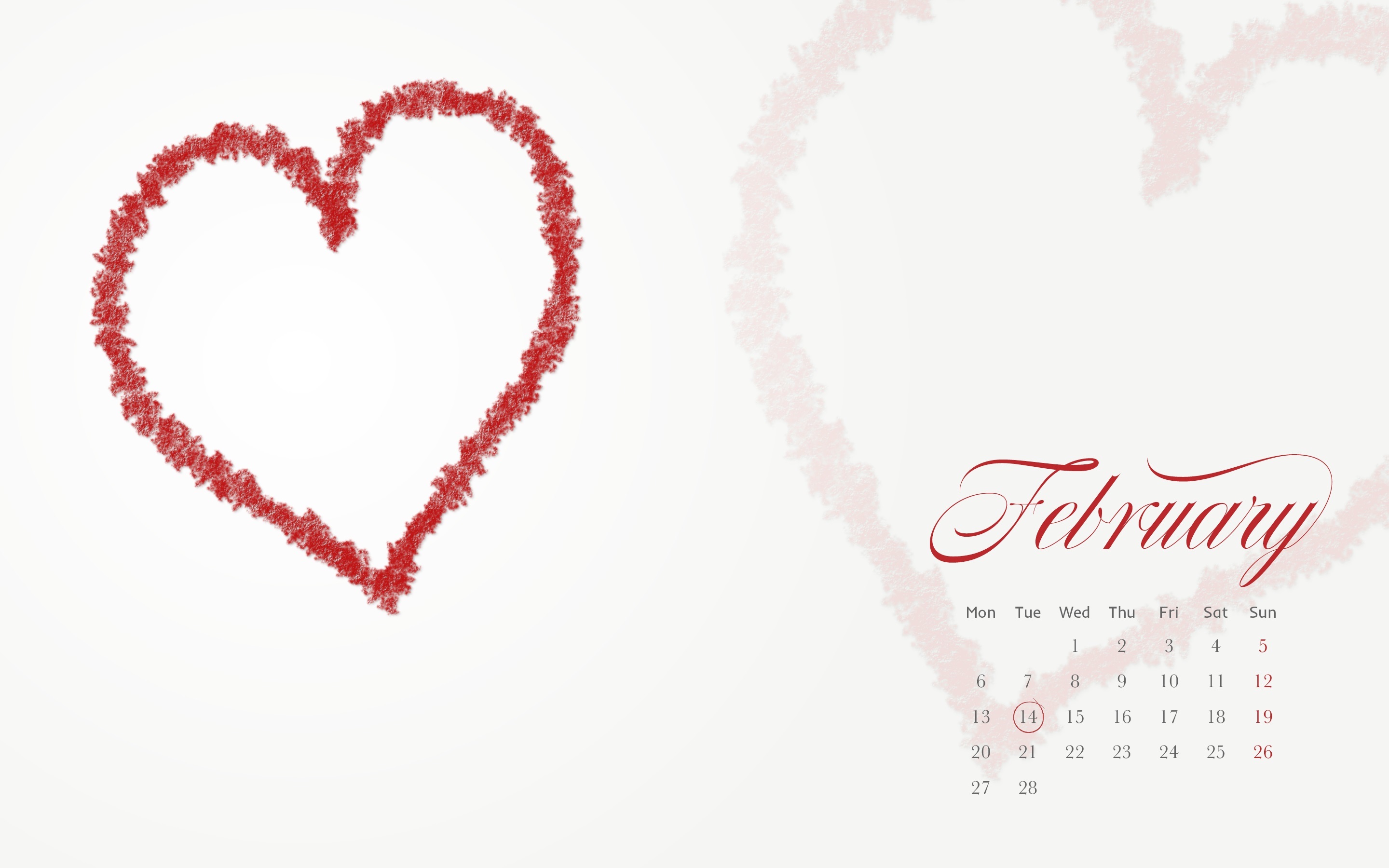 2017年2月 情人节 爱心