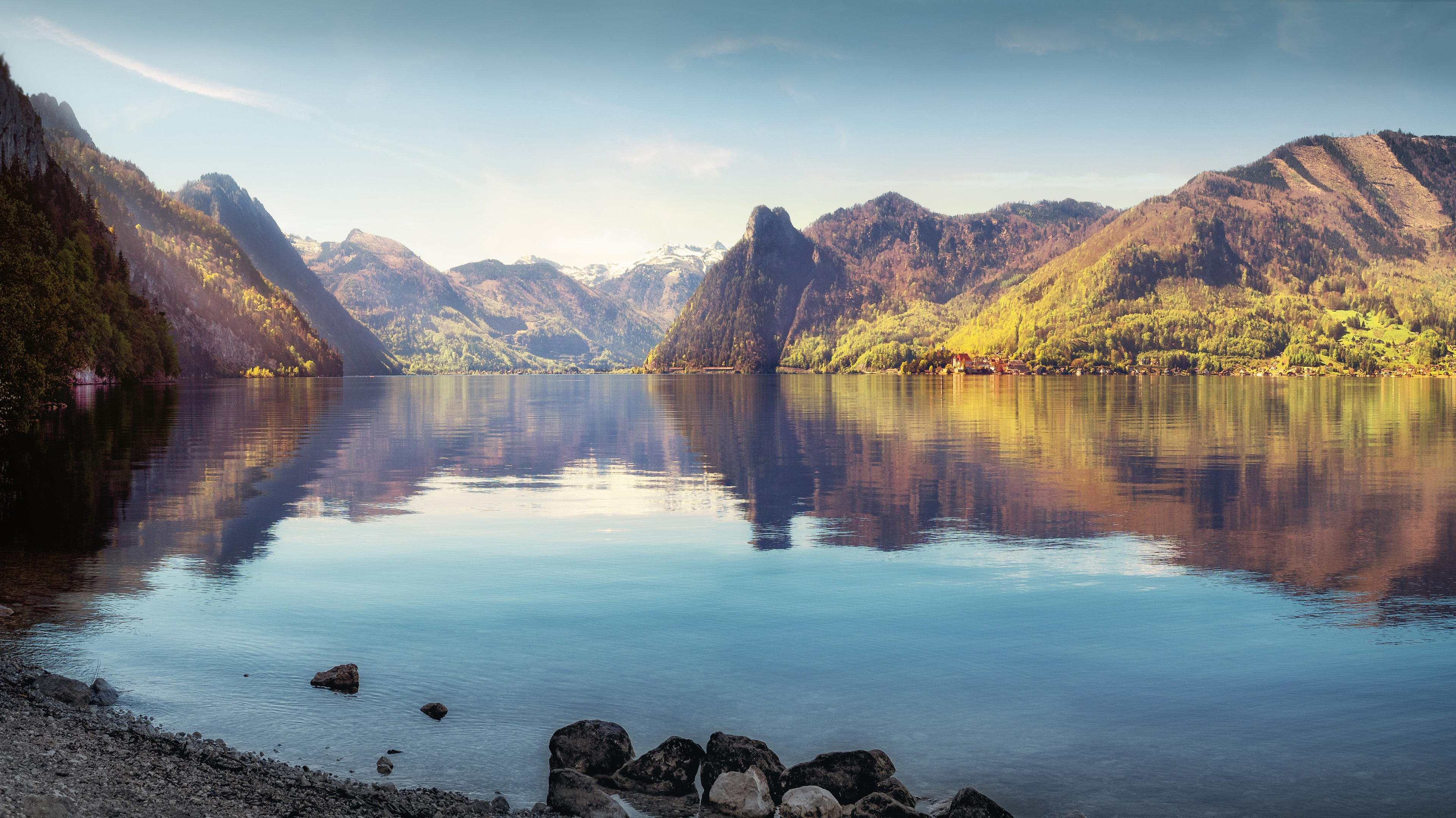 4K 风景 湖泊 山水 森林