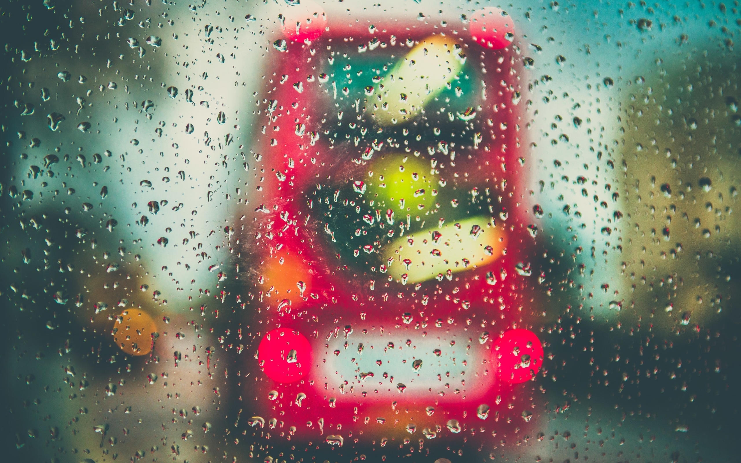 小清新 舒缓压力 雨天 玻璃