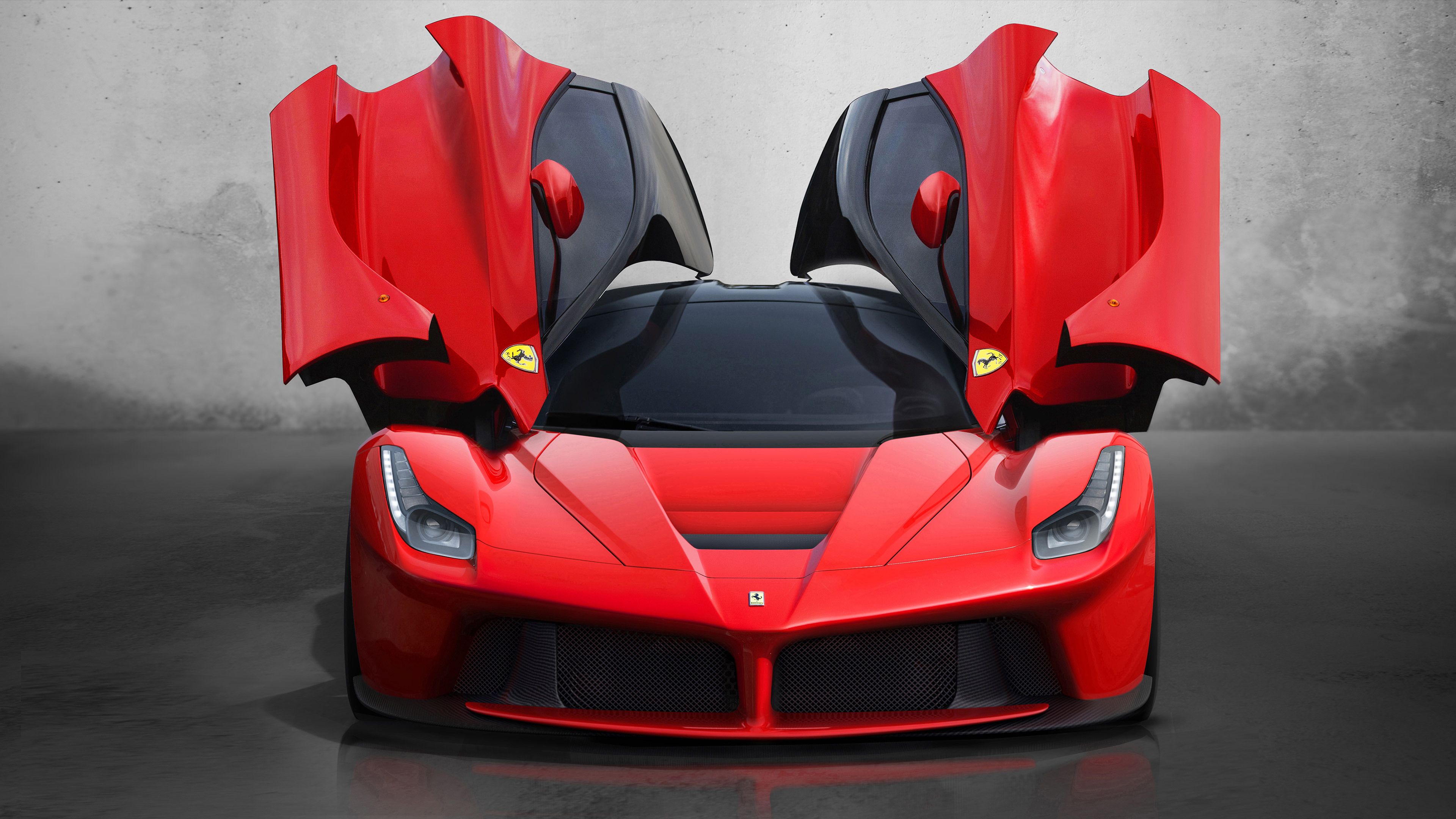 法拉利 红色跑车