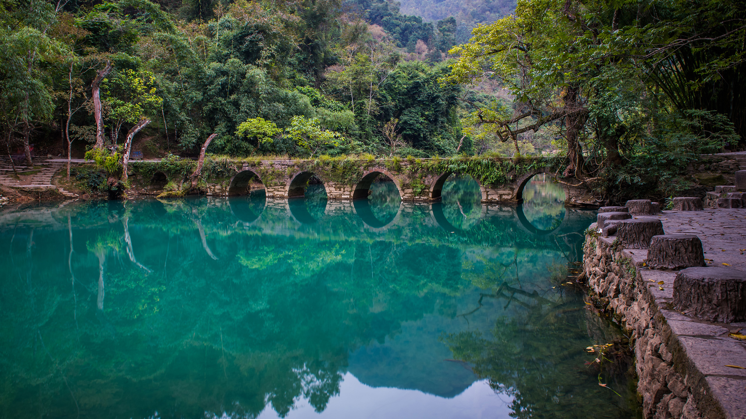 风景 自然风光 河流 桥