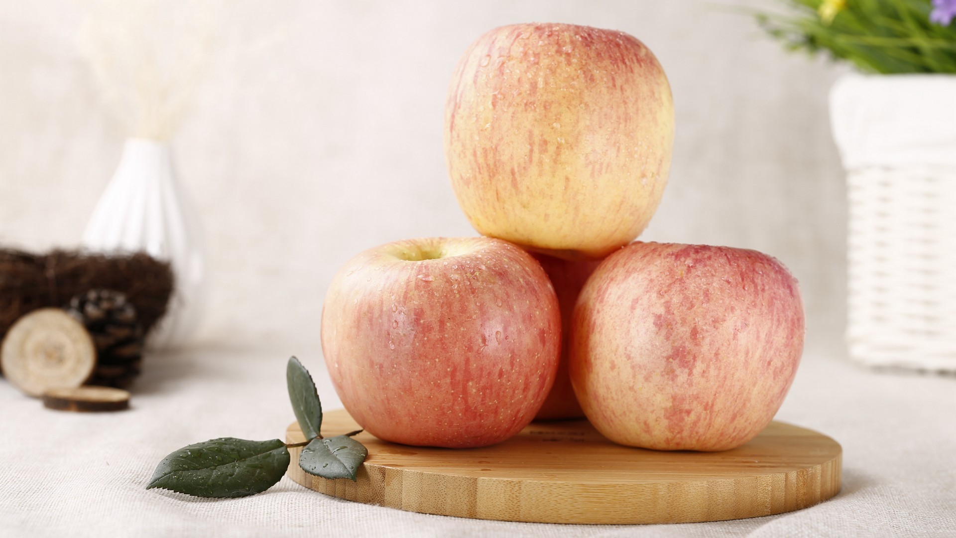 小清新 动感水果 苹果