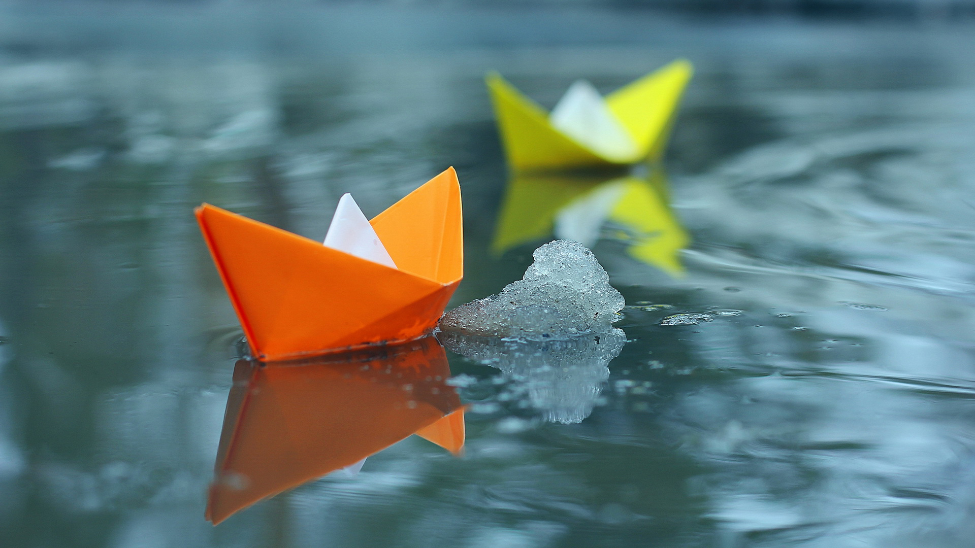 小清新 温毊一刻 折纸 纸船