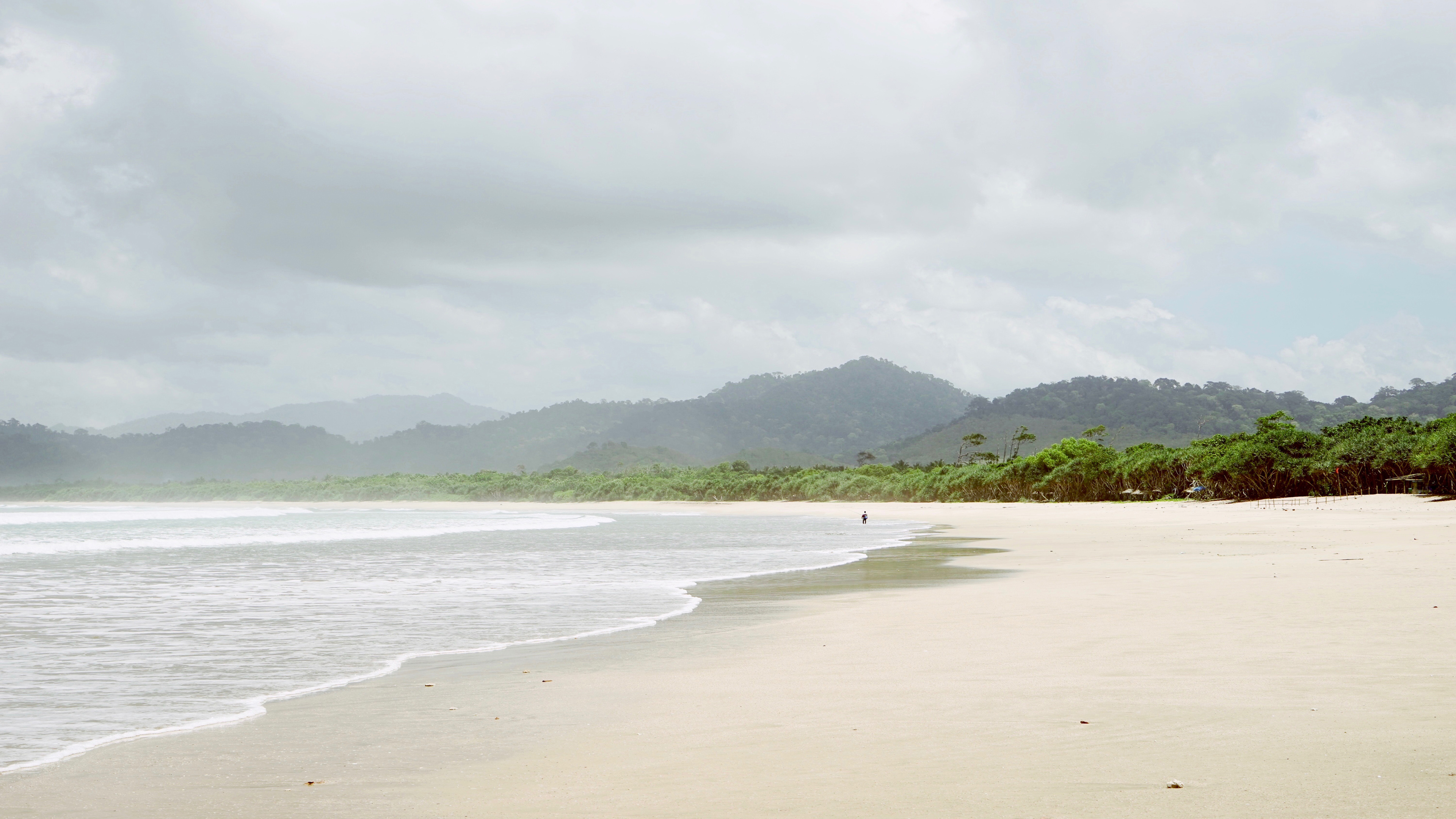 4K 风景 海滩 沙滩 海岸线