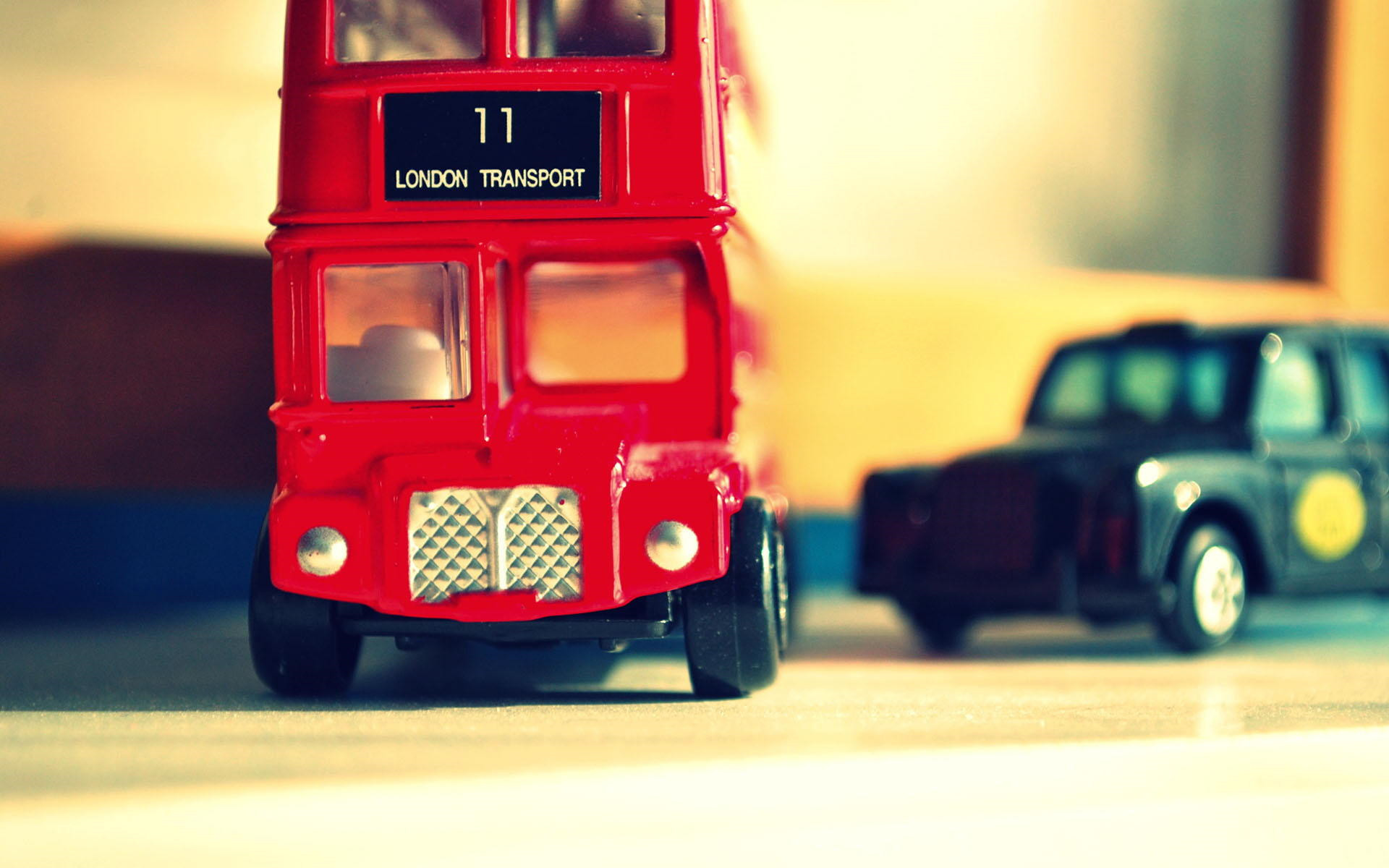 微景观 模型 玩具 巴士