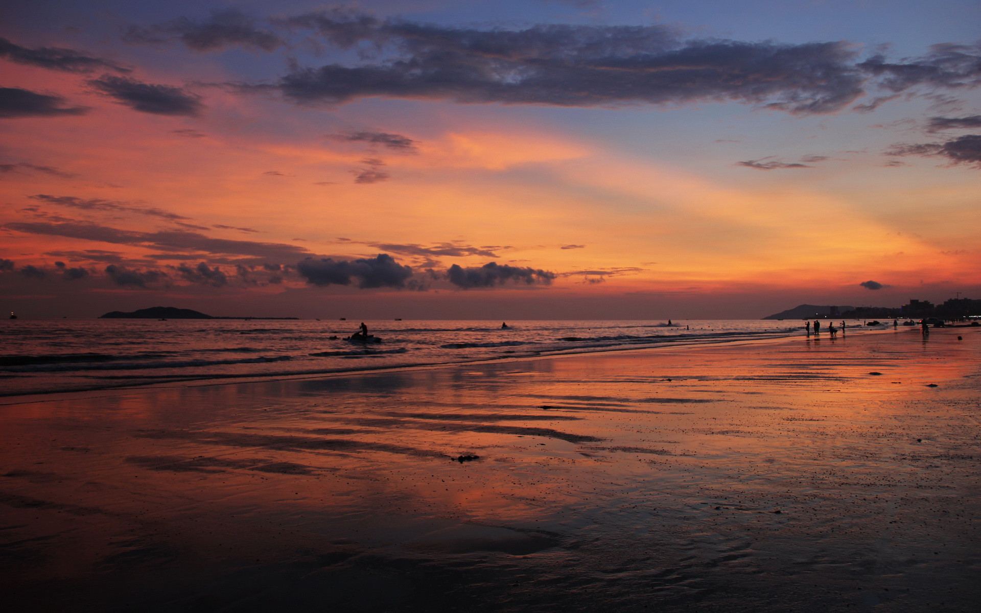 风景 大海 夕阳 黄昏