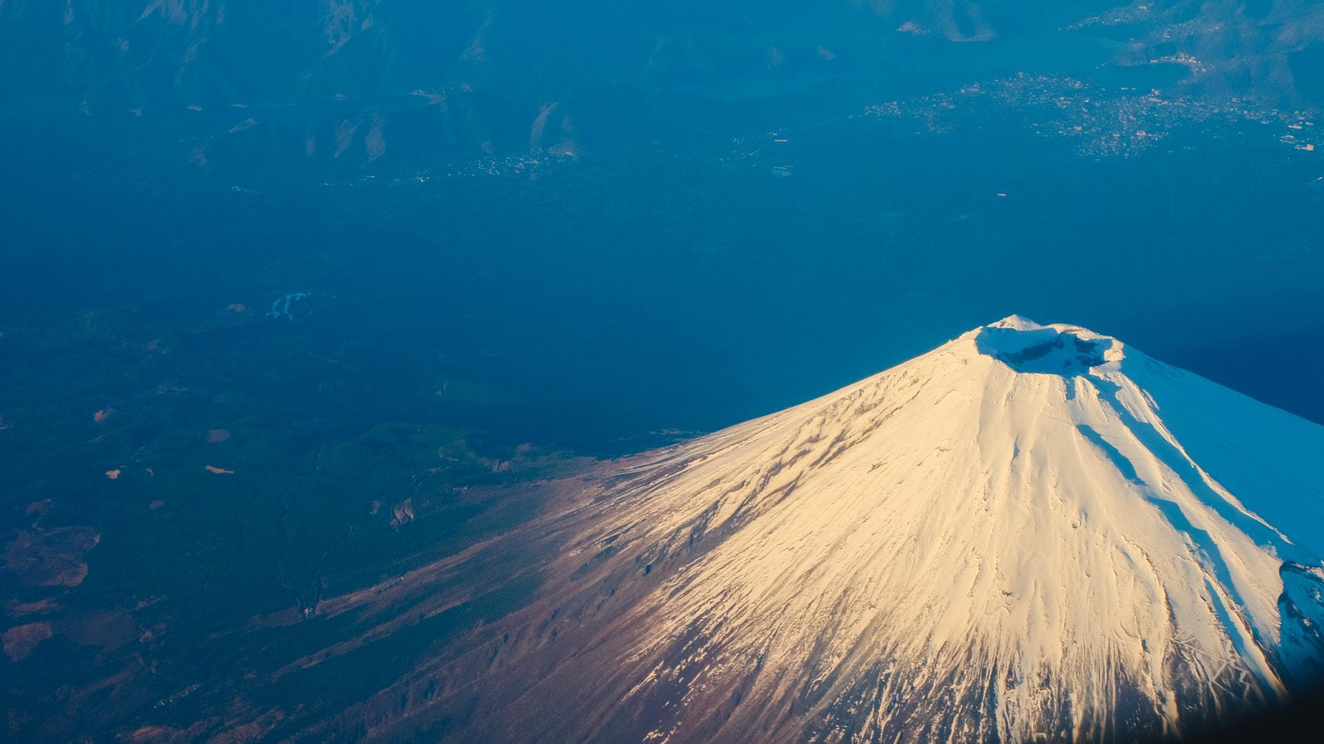 风景 高山 雪山 富士山