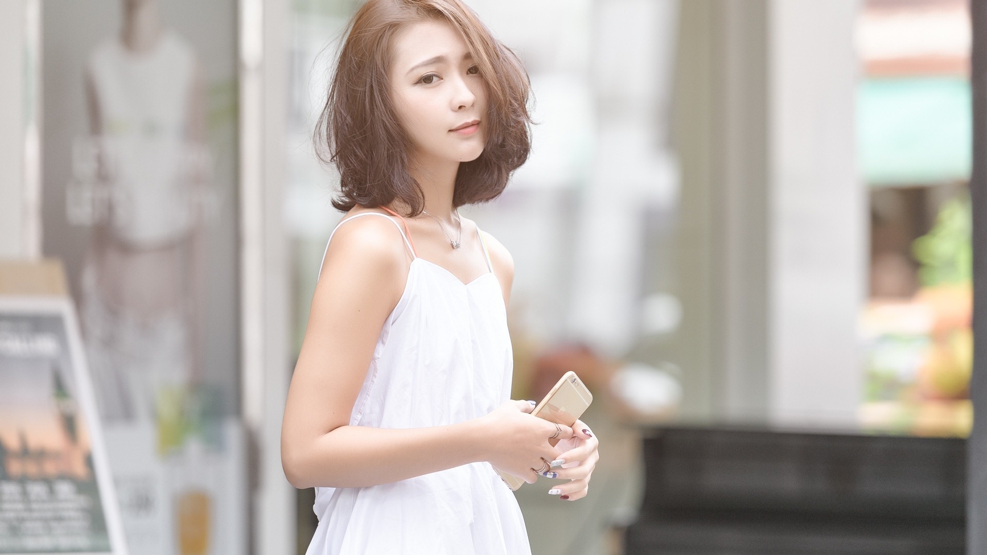 美女 清纯 连衣裙