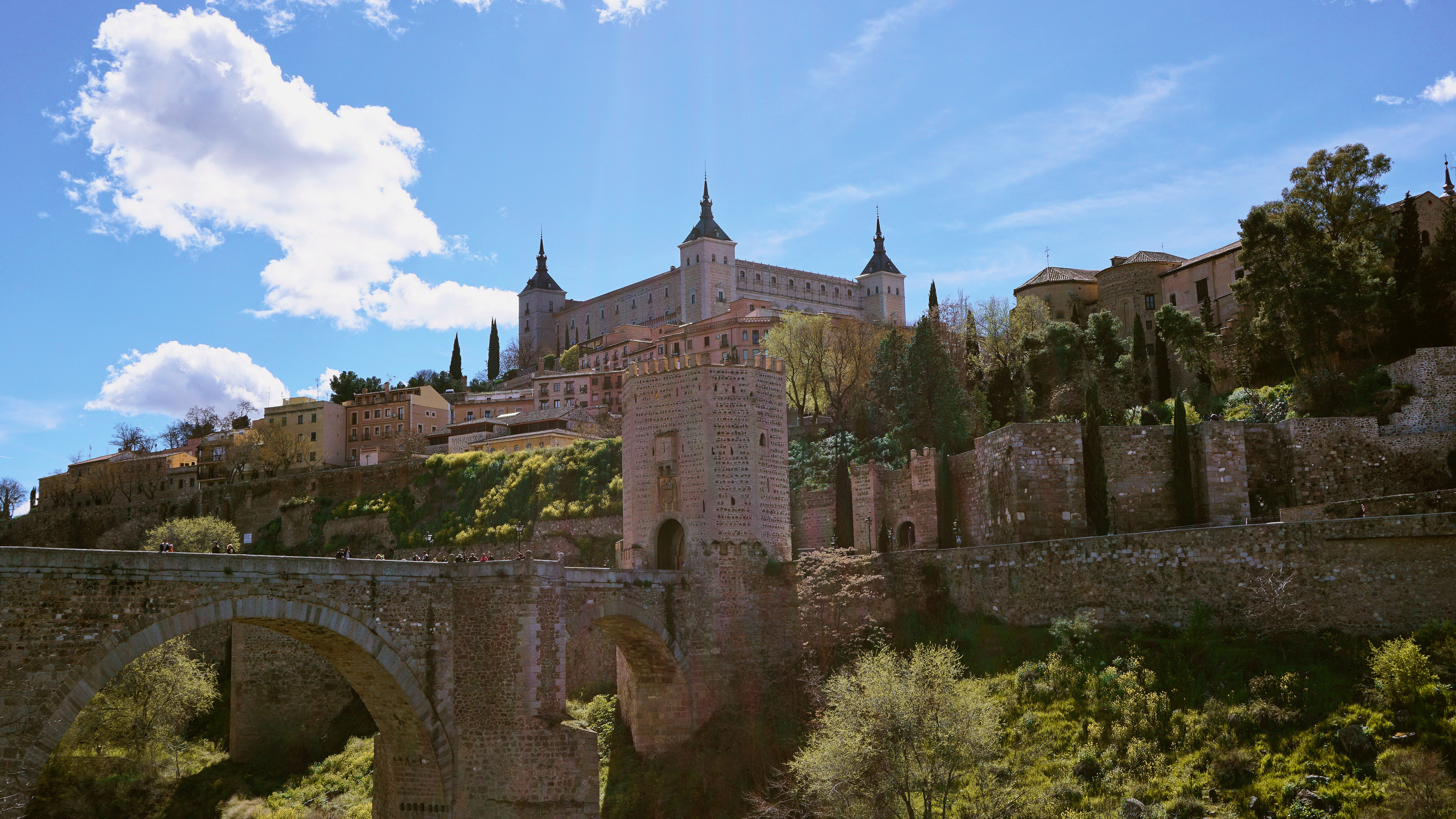 风景 4K 西班牙 托莱多桥