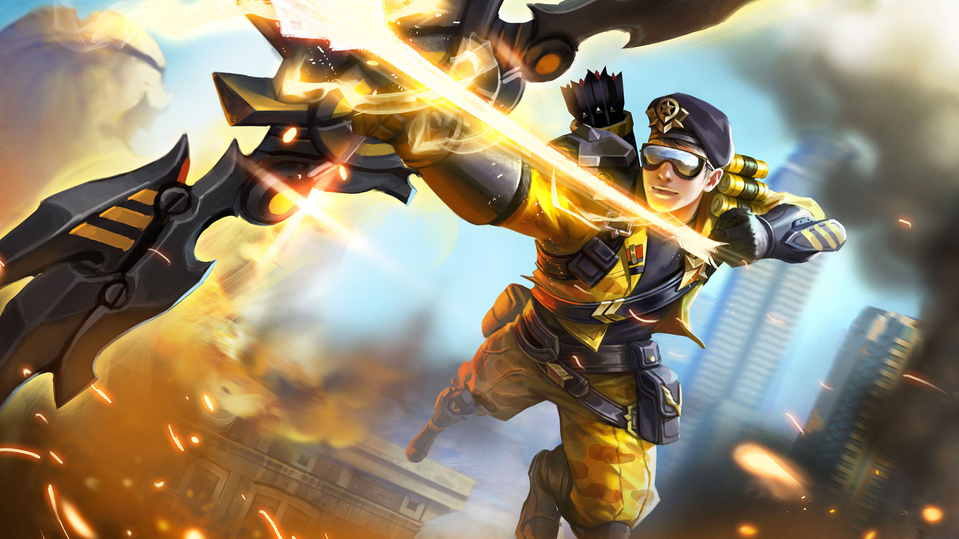 王者荣耀 后羿精灵王阿尔法小队半神之弓