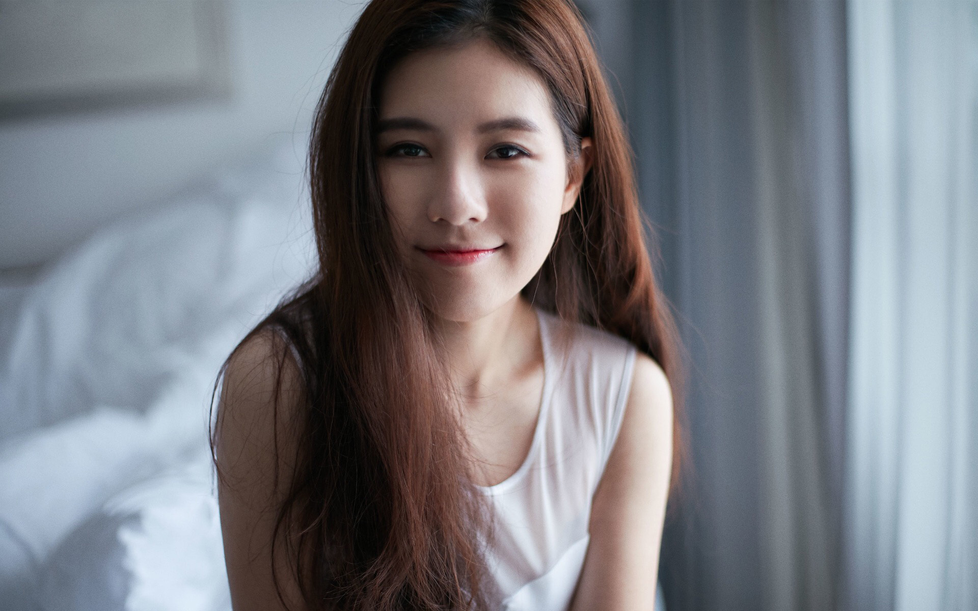 清纯  长发美女唯美