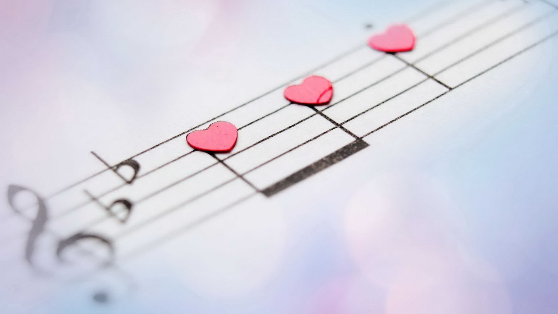 爱情 爱心 爱心音符 宽屏