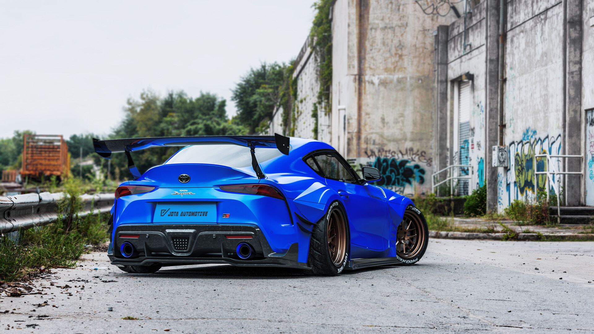 丰田 跑车 蓝色