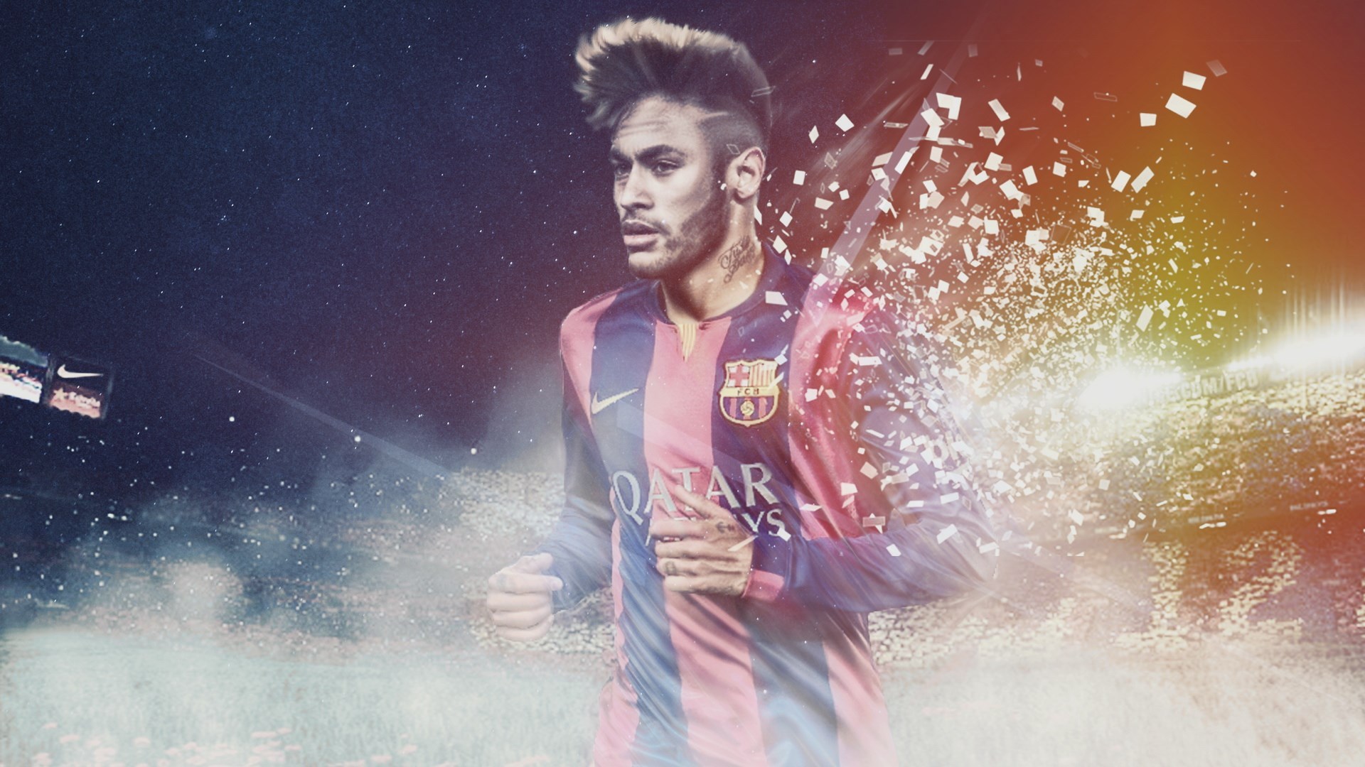 足球 明星 内马尔 巴萨