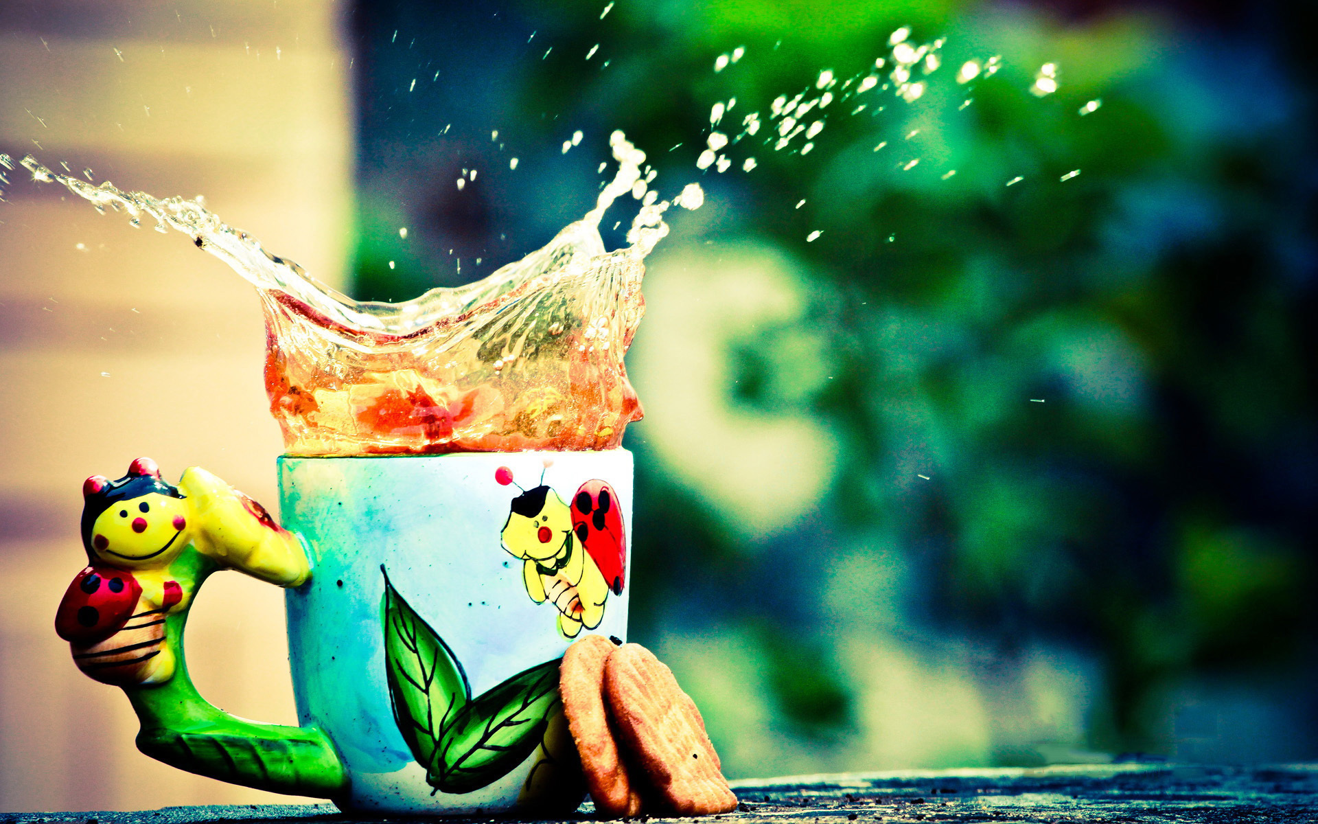 小清新  杯子  简单   可爱   宽屏