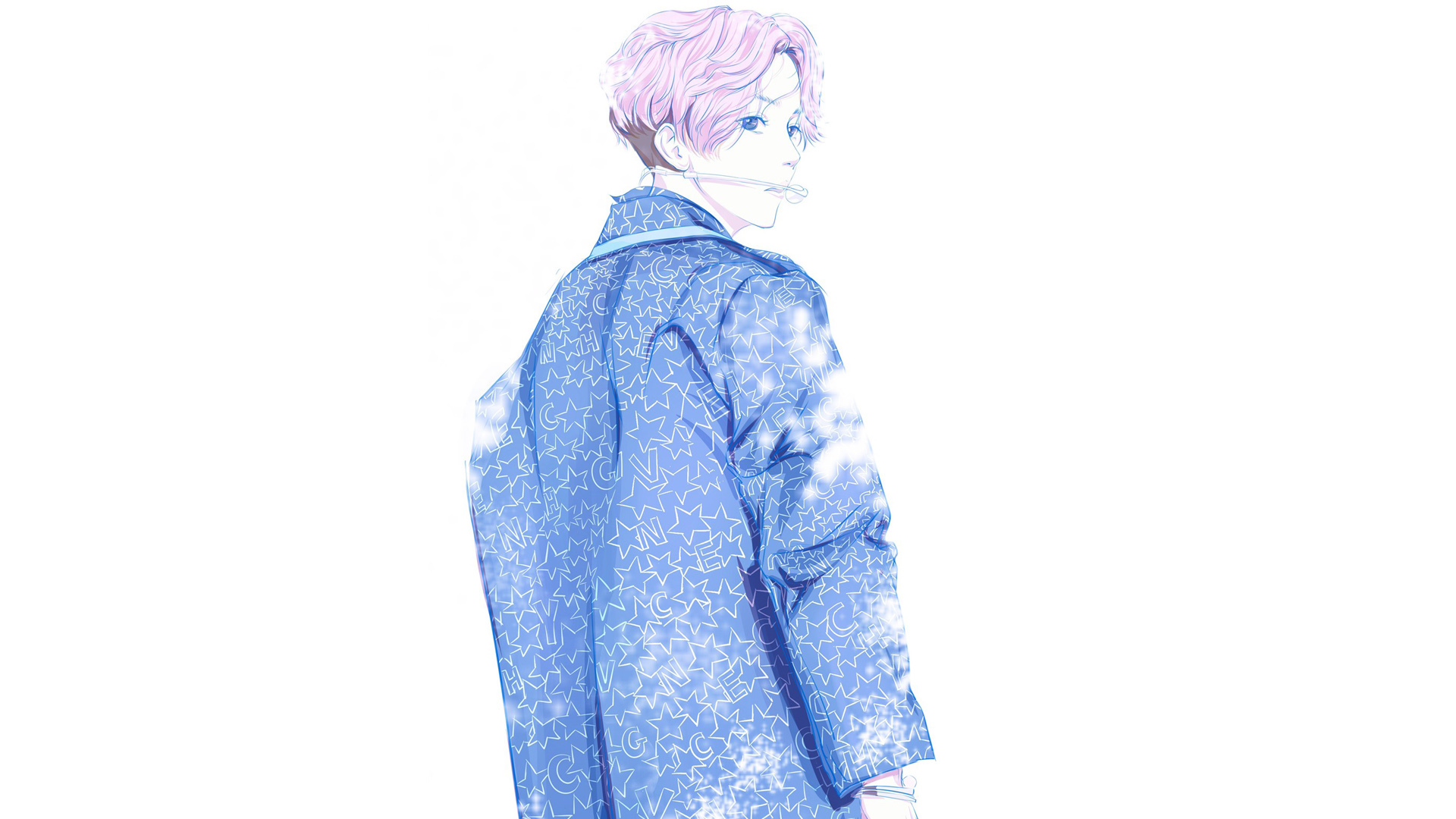 鹿晗 手绘 卡通