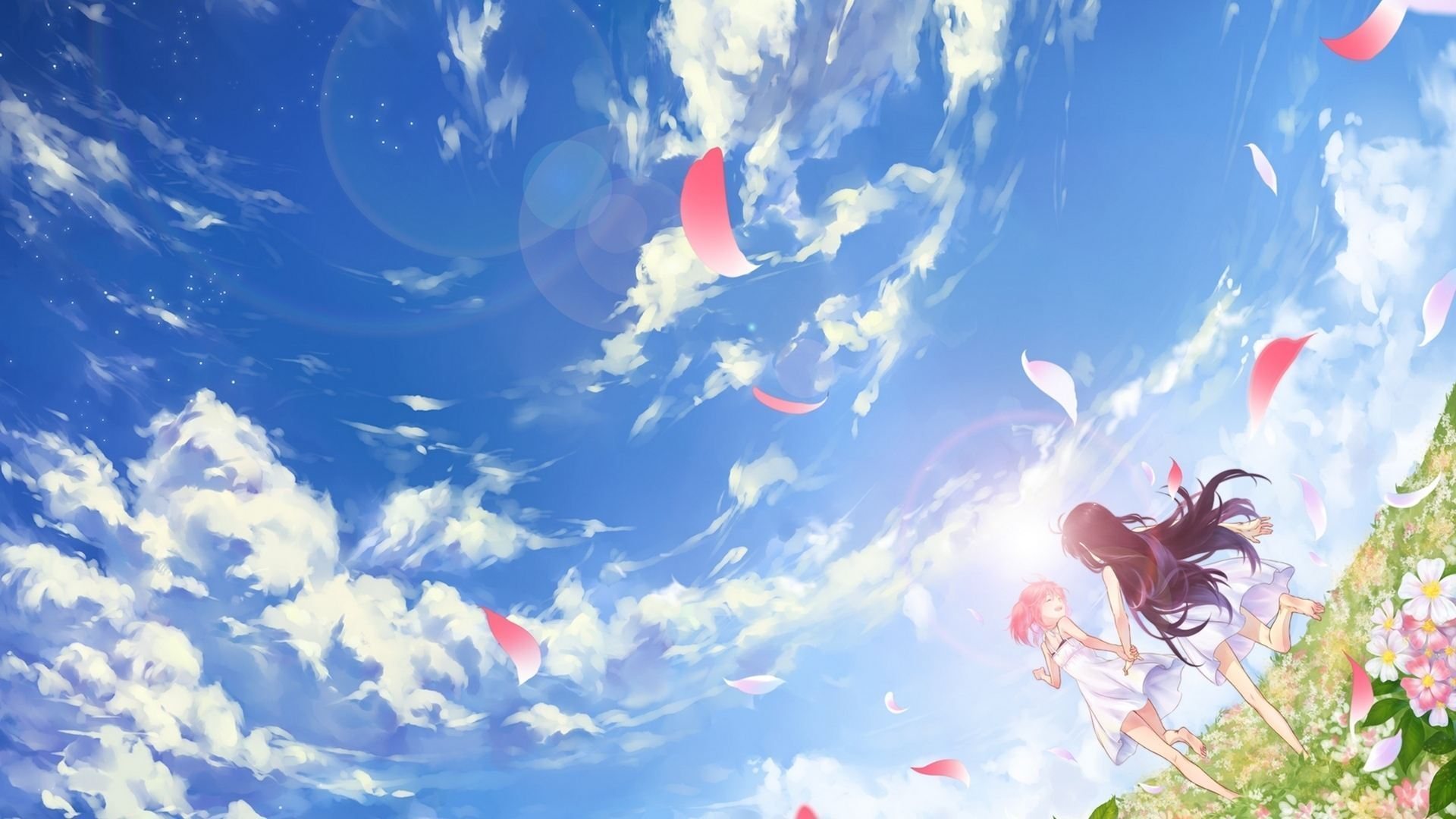 动漫风景 唯美少女