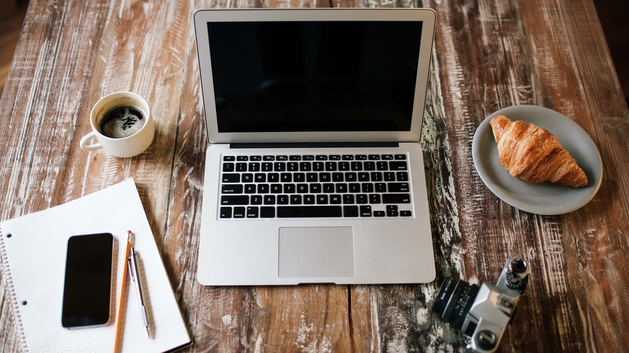 高科技 设备 Hi-Tech 摄影 宽屏 mac 牛角包