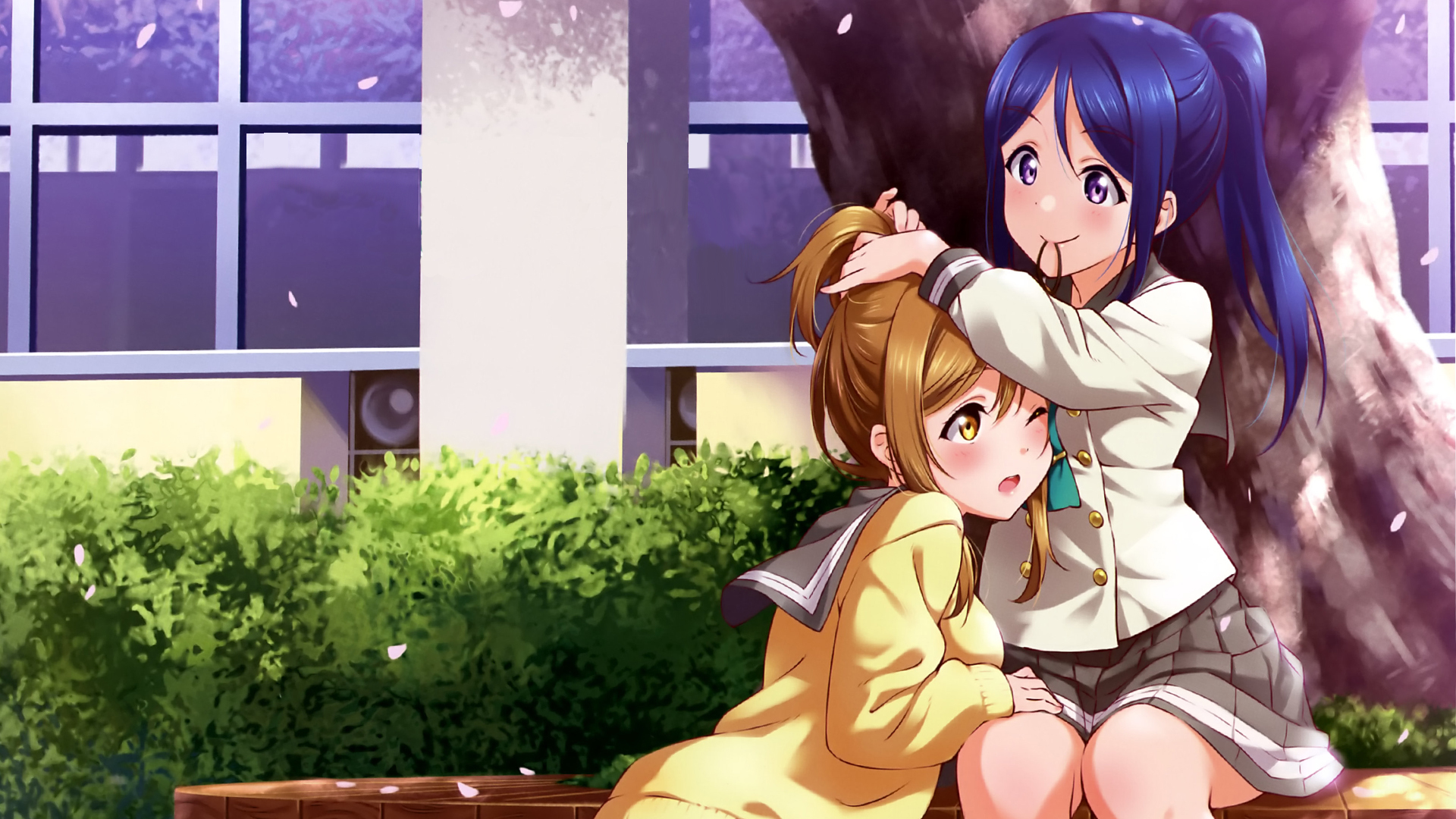 卡通人物 二次元 姐妹