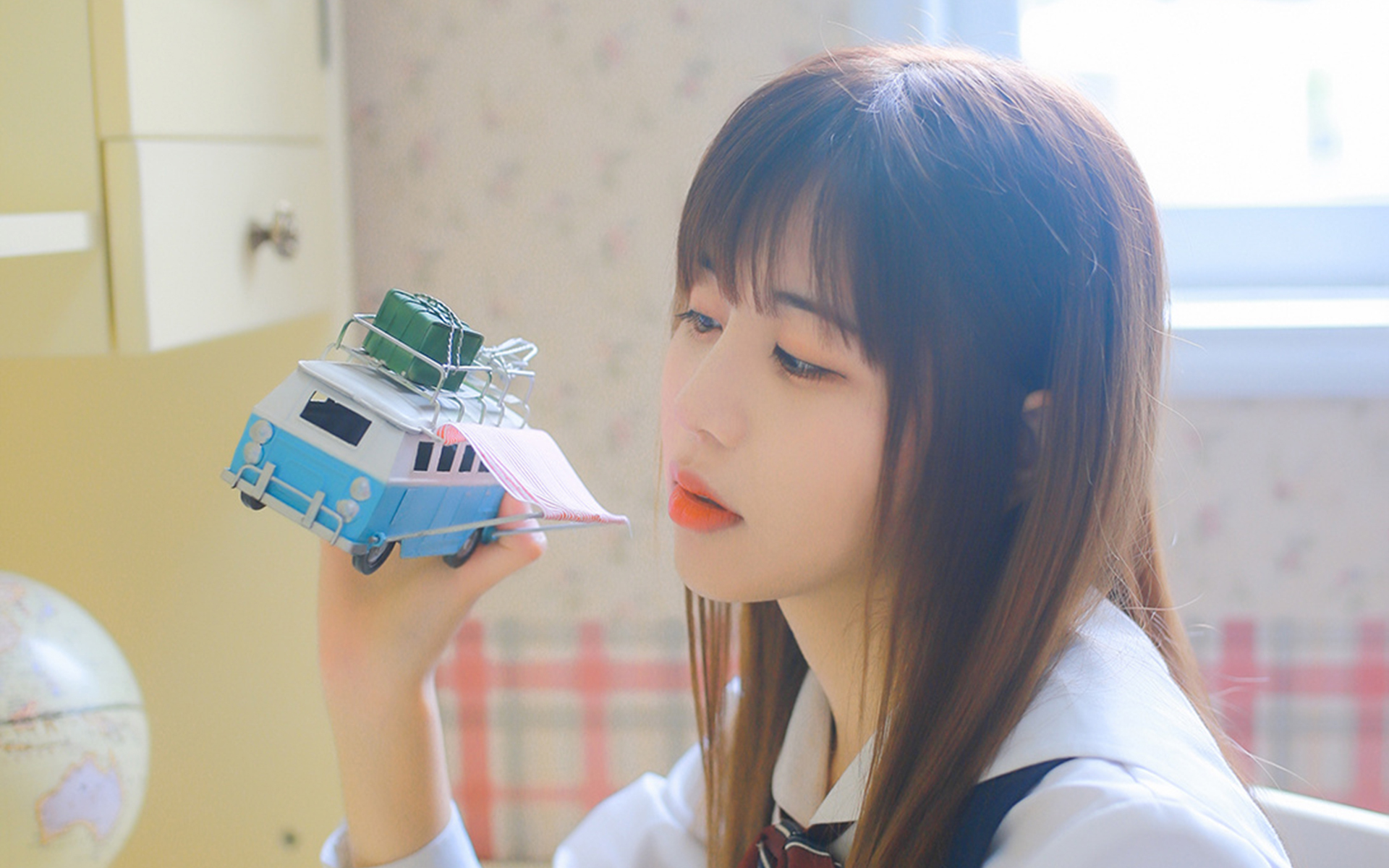 清纯  文艺少女  唯美  居家