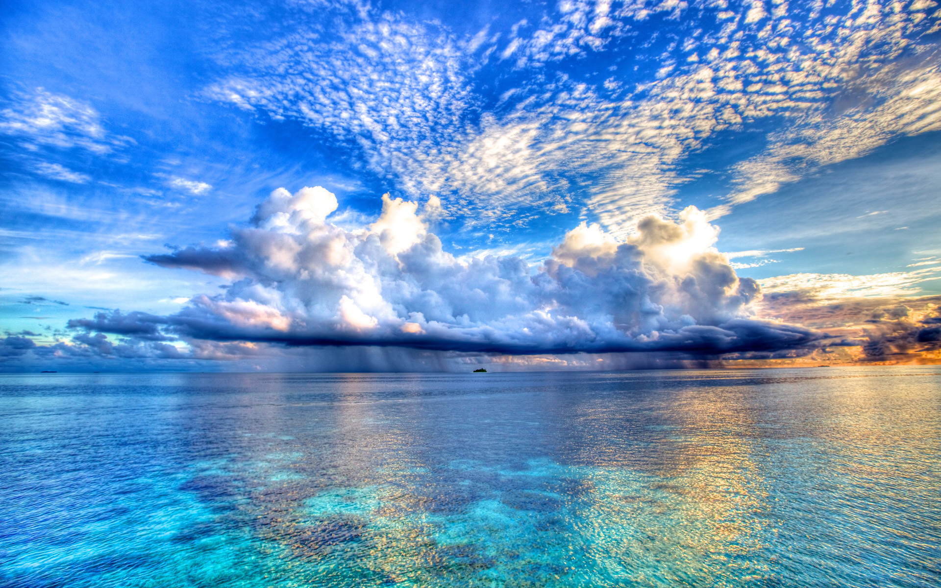 海洋天堂 蓝色 蓝天
