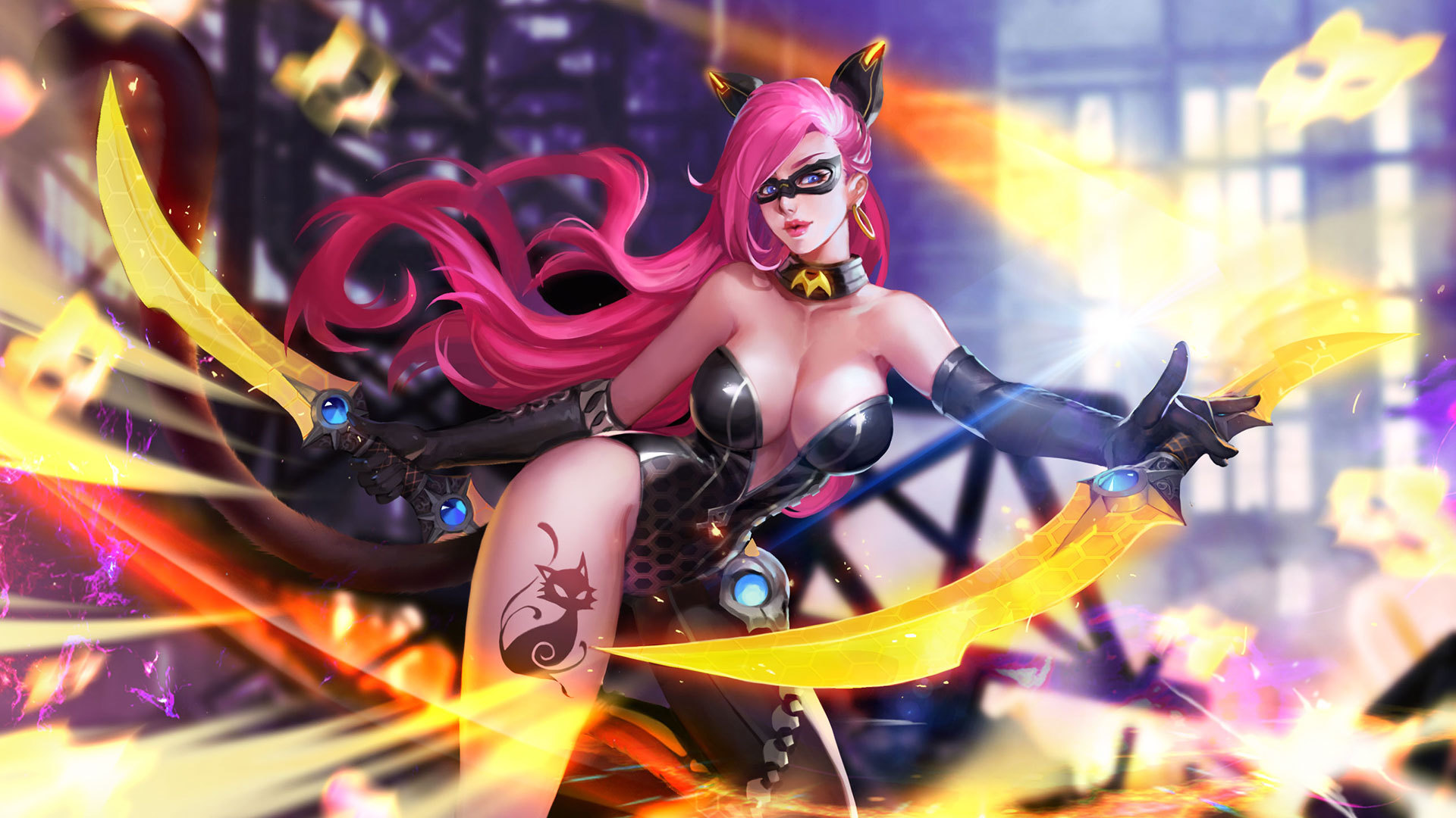 王者荣耀 荆轲 暗夜猫娘