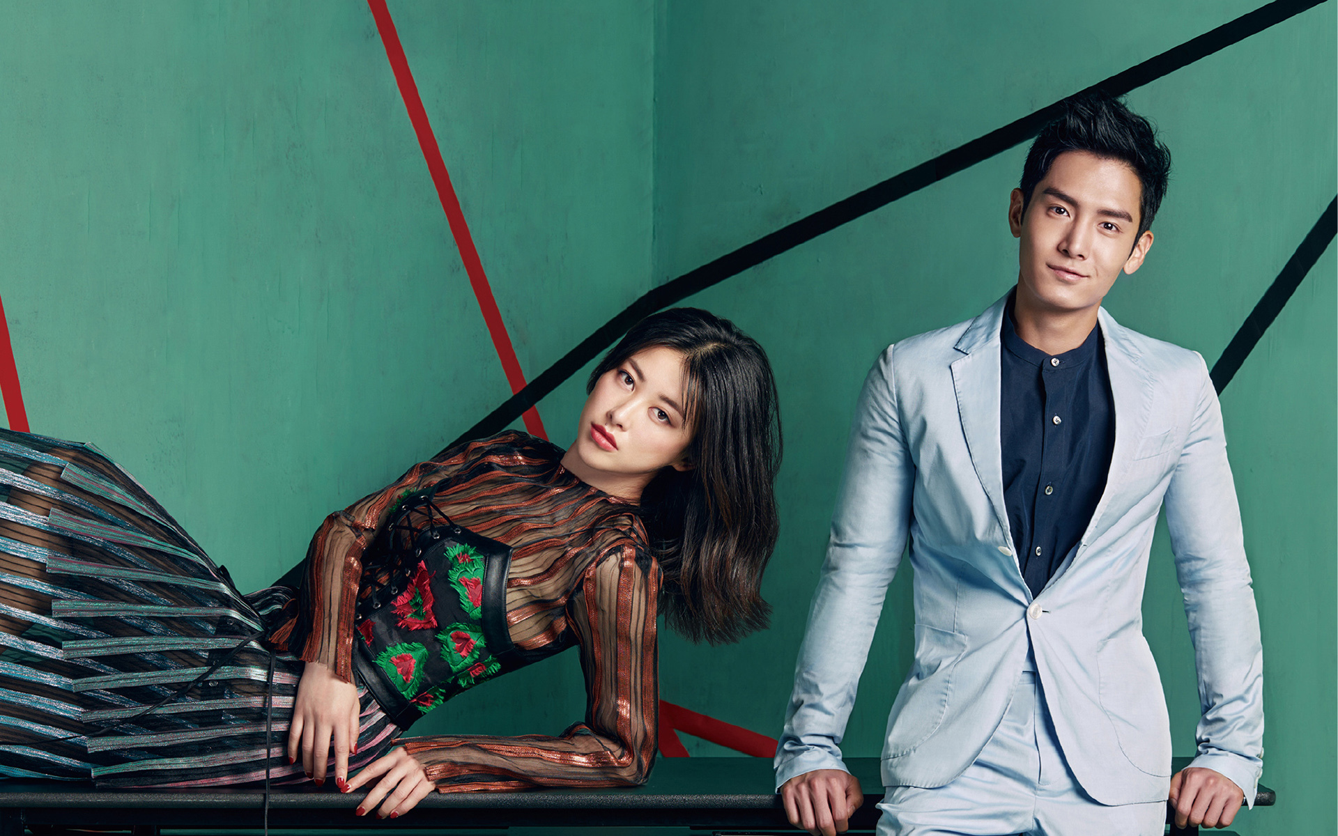 非凡搭档   真人秀 朱珠  盛一伦  写真  明星